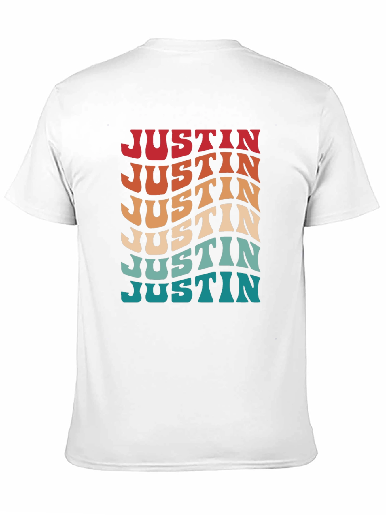 Retro Wavy Name T-Shirt