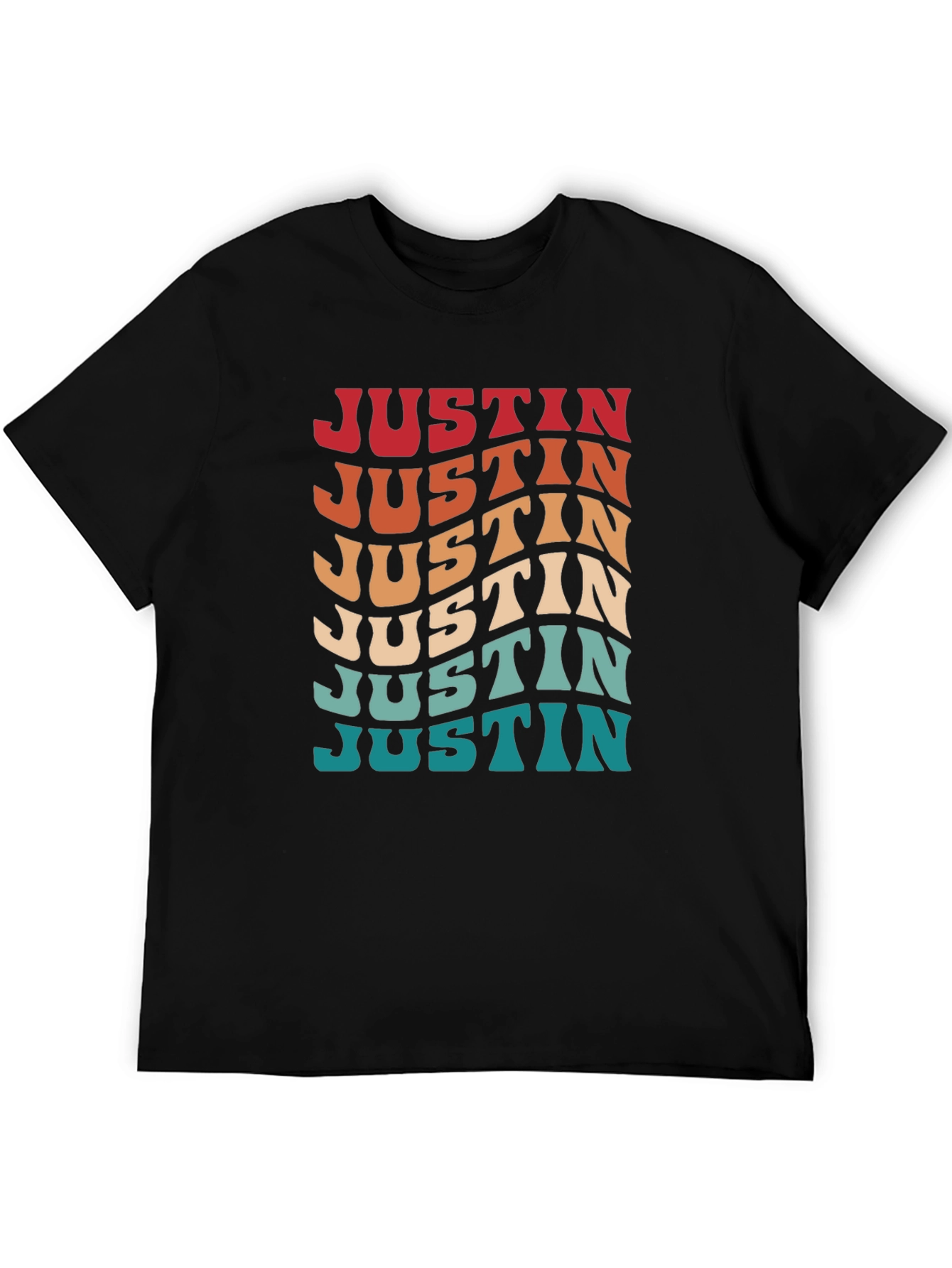 Retro Wavy Name T-Shirt