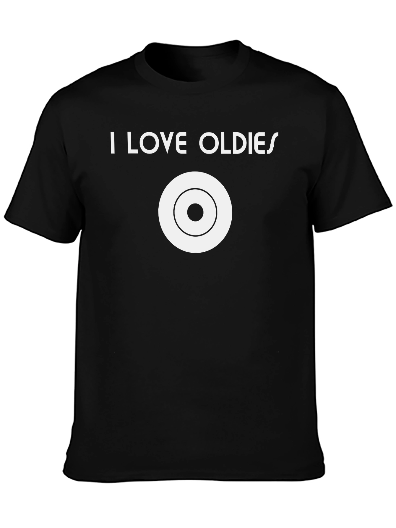 I Love Oldies Music T-Shirt Retro Vinyl Style