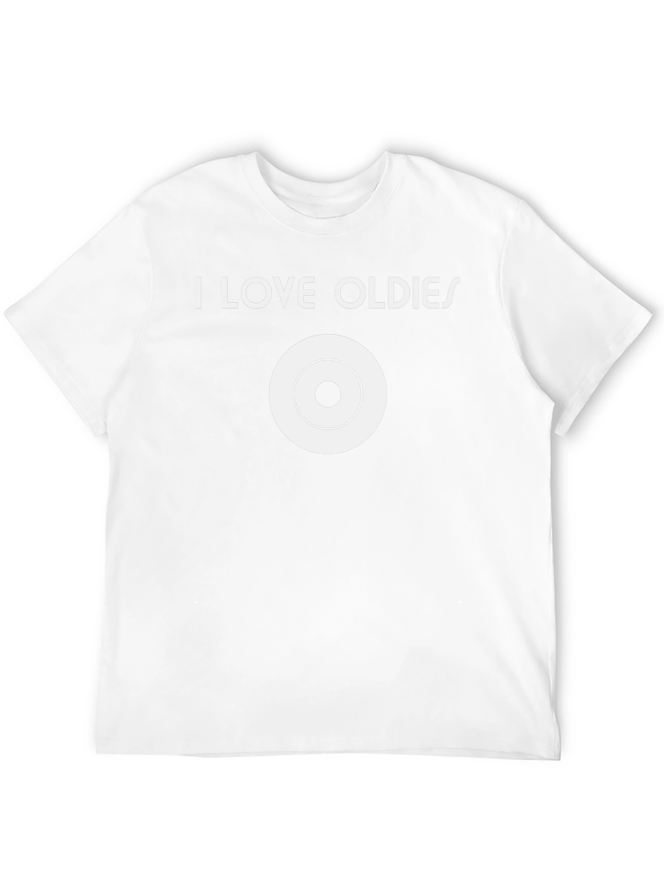 I Love Oldies Music T-Shirt Retro Vinyl Style
