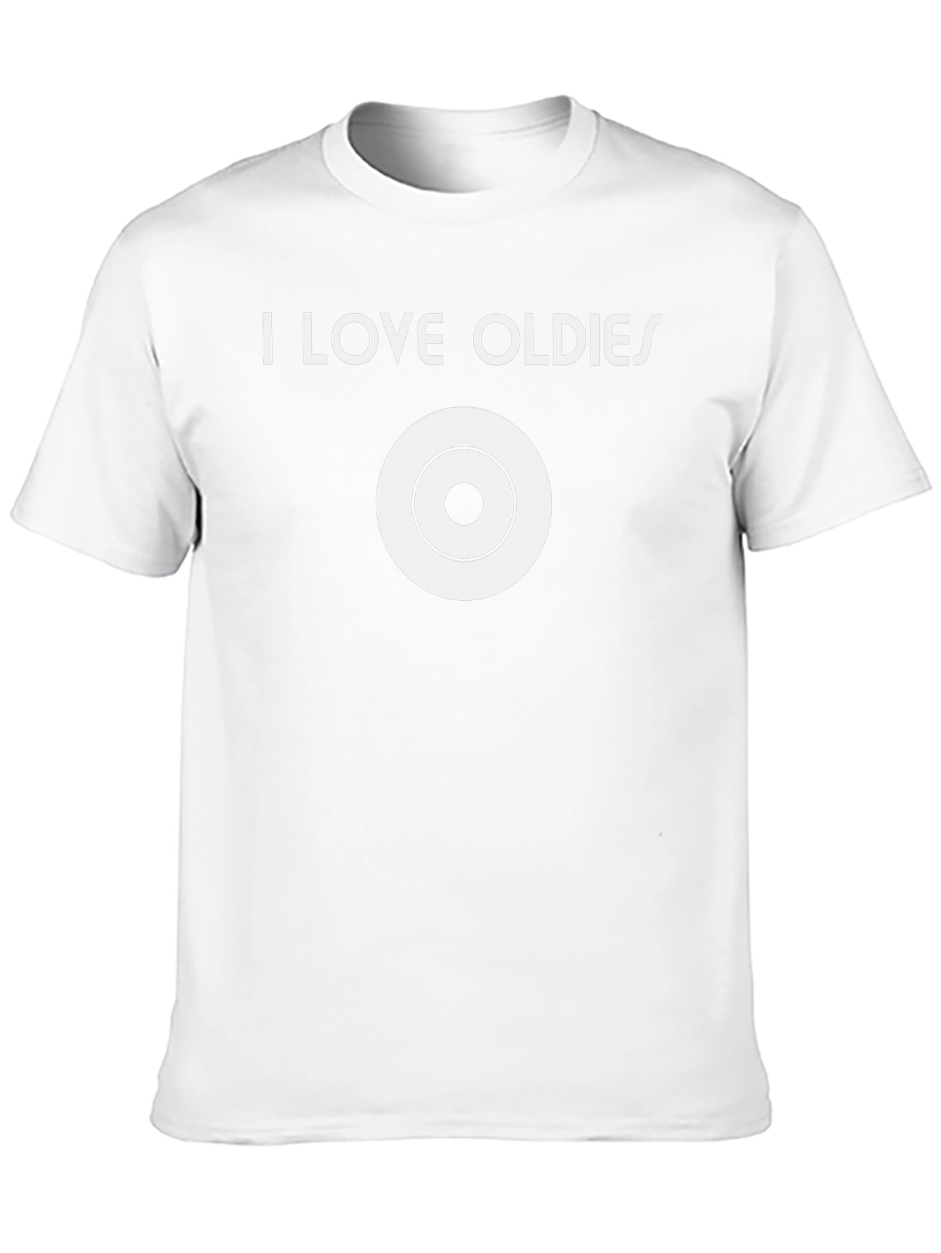 I Love Oldies Music T-Shirt Retro Vinyl Style