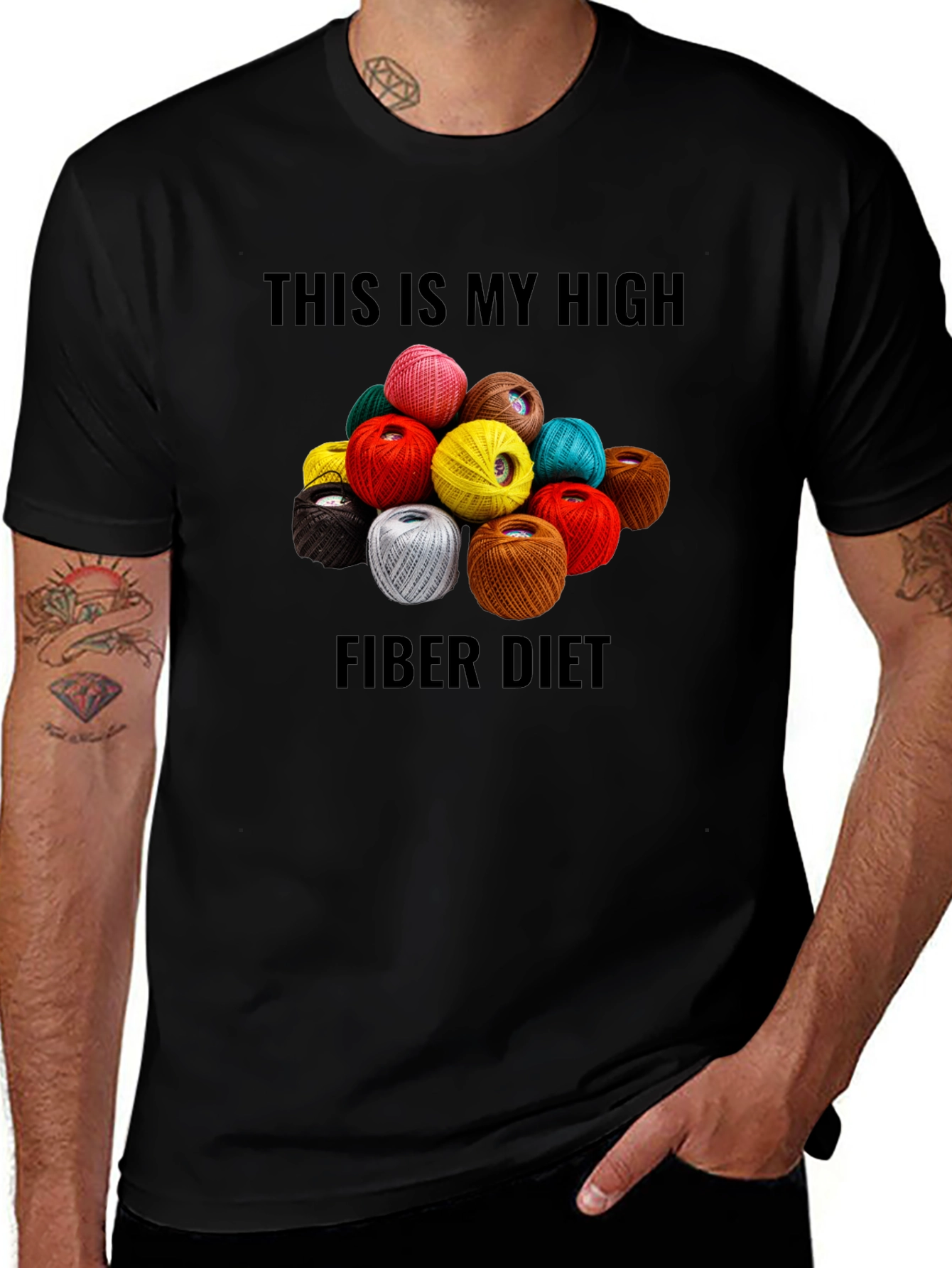 High Fiber Diet T-Shirt - Yarn Lover Tee