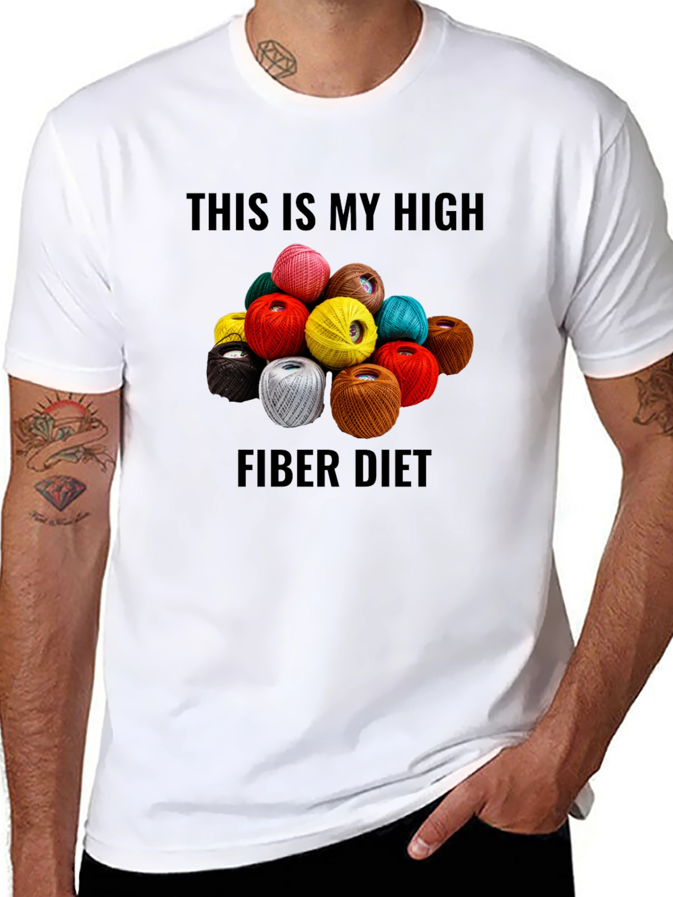 High Fiber Diet T-Shirt - Yarn Lover Tee