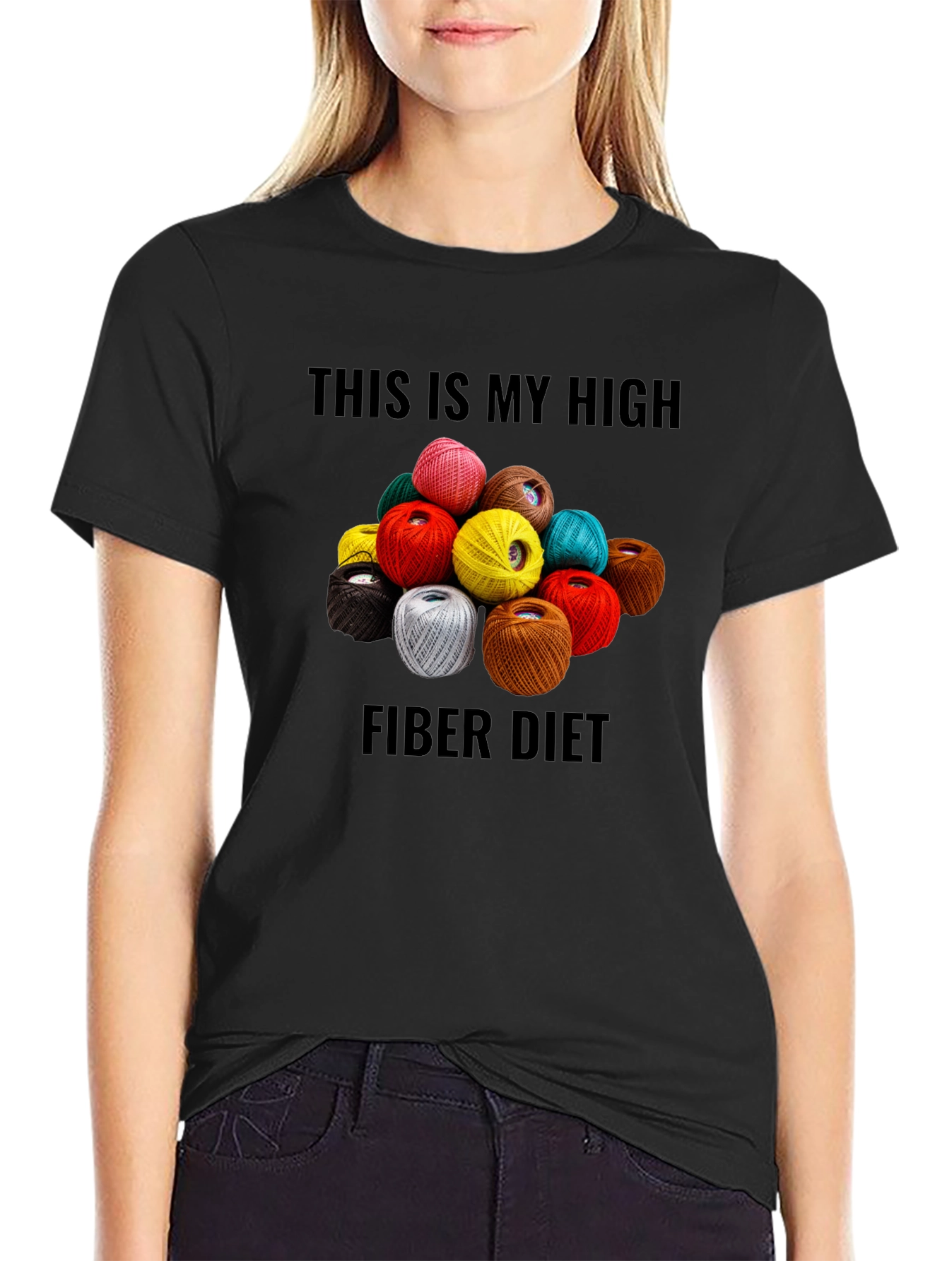 High Fiber Diet T-Shirt - Yarn Lover Tee