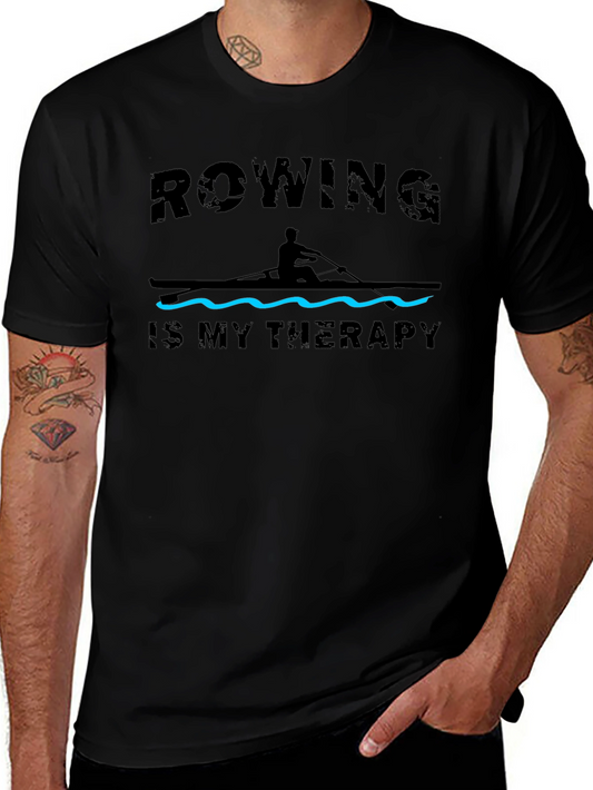 Rowing is My Therapy Graphic T-Shirt