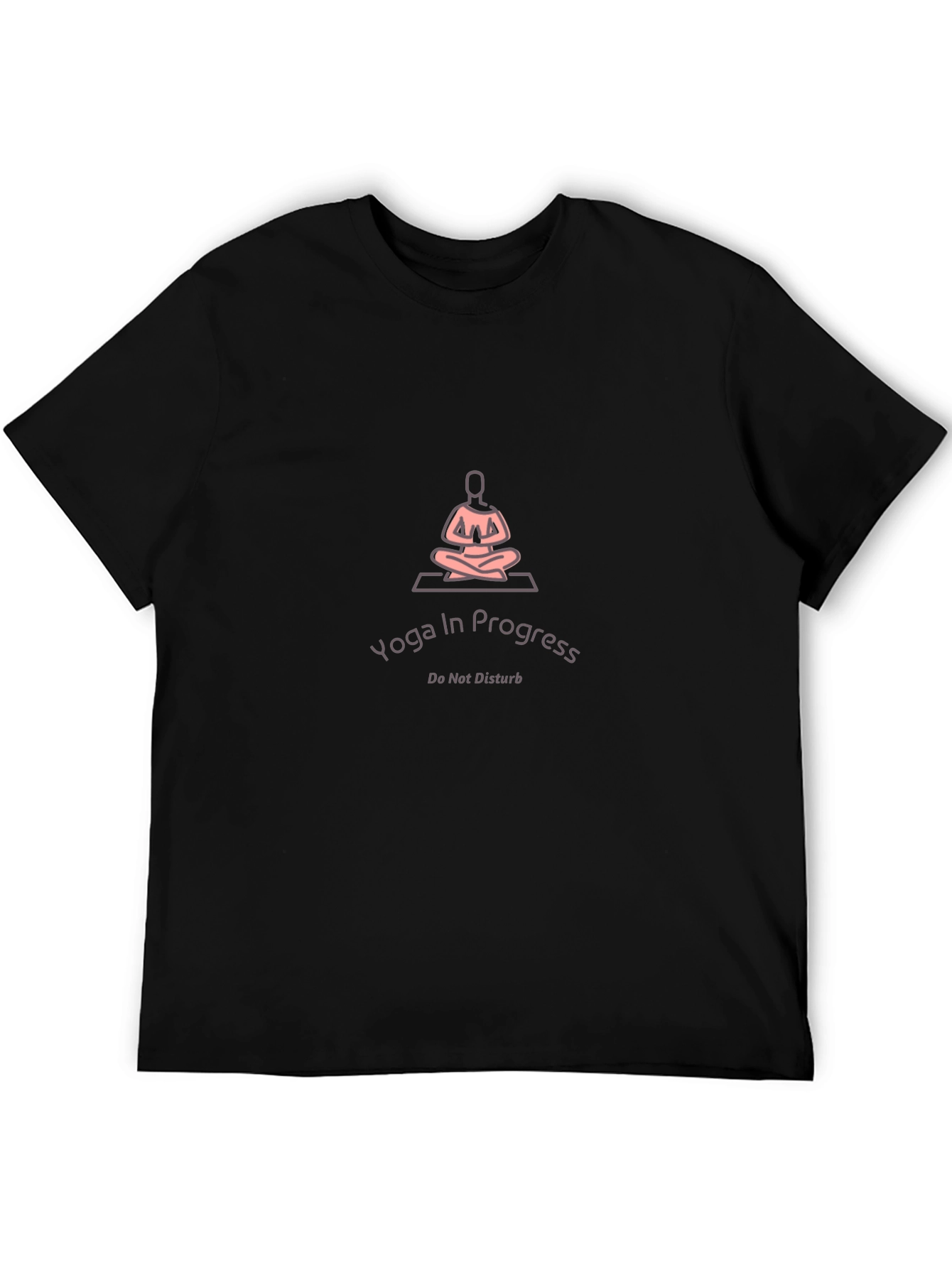 Yoga In Progress Black T-Shirt
