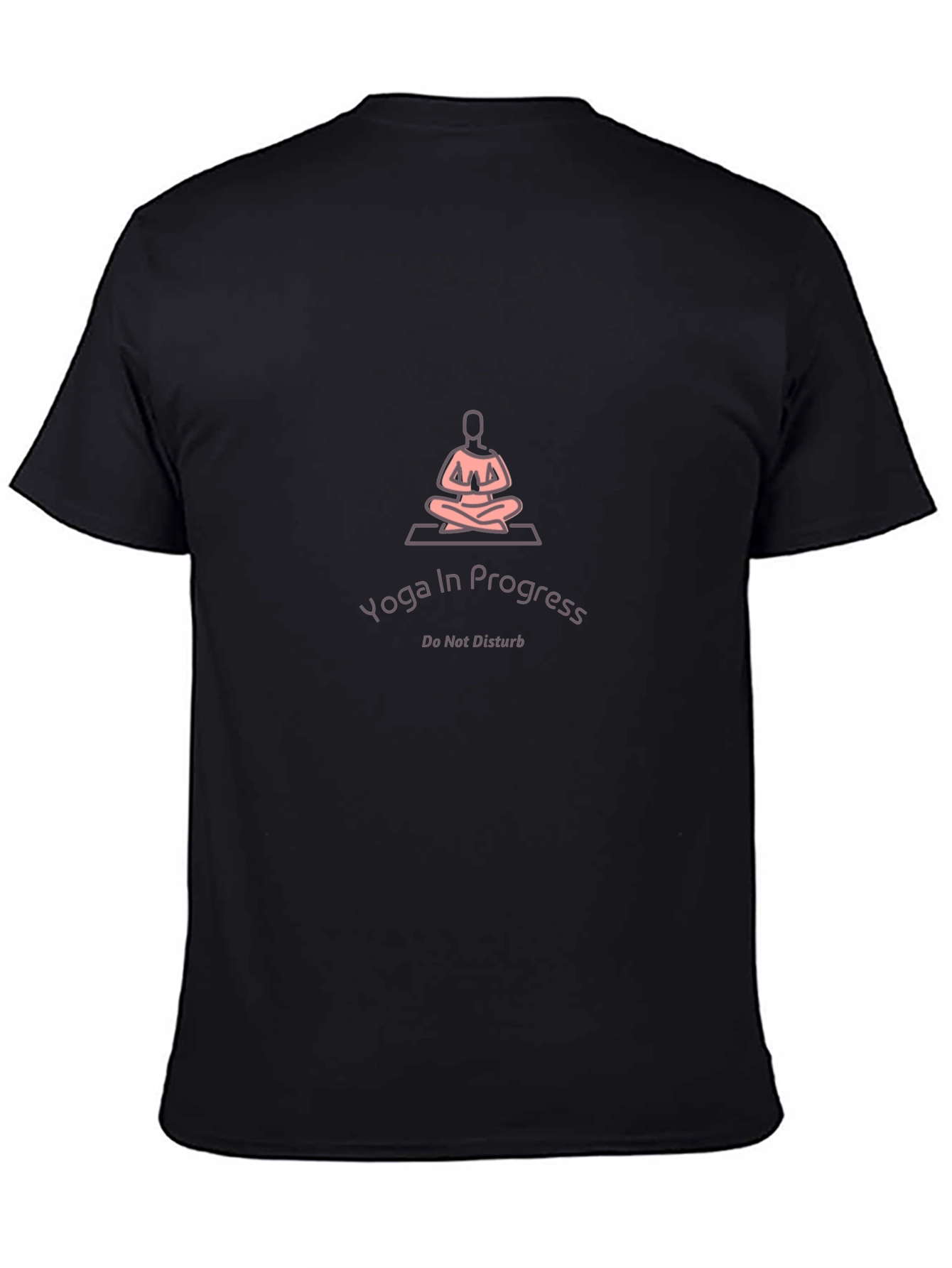 Yoga In Progress Black T-Shirt