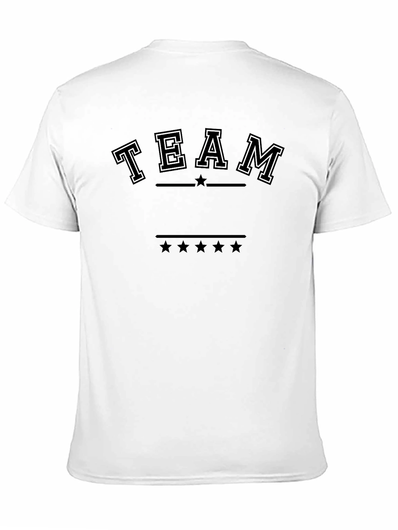 Team Graphic Print Crew Neck T-Shirt