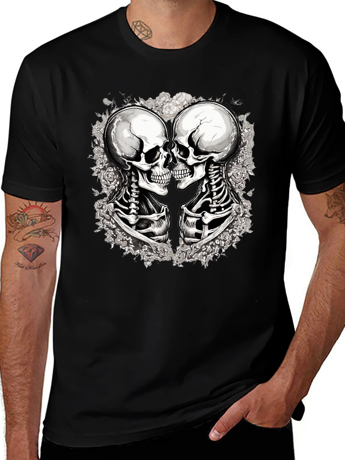 Skull Couple T-Shirt - Gothic Romance