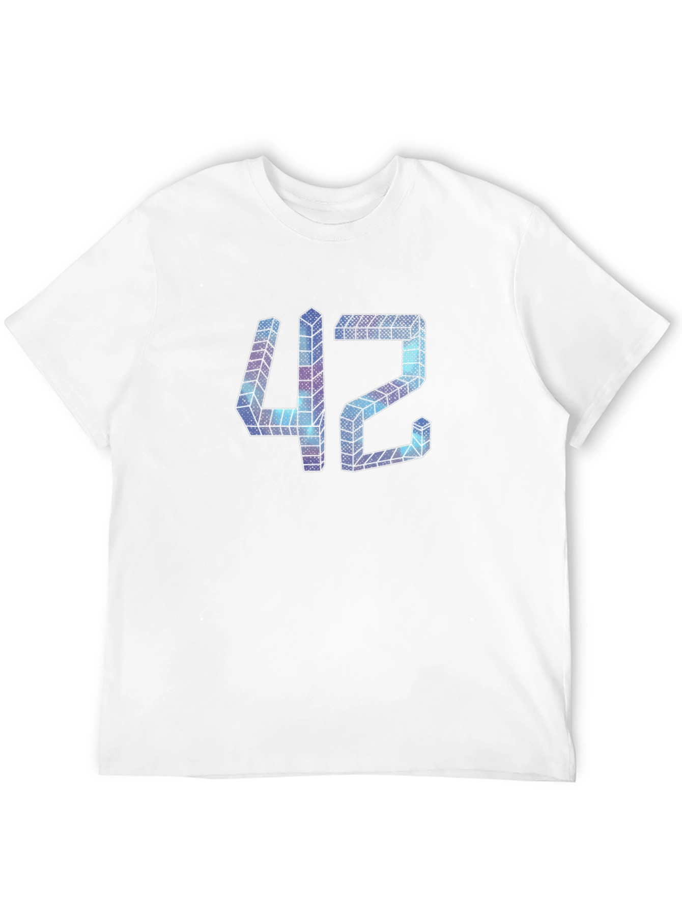 Abstract 42 Graphic Tee - Mens Black T-Shirt