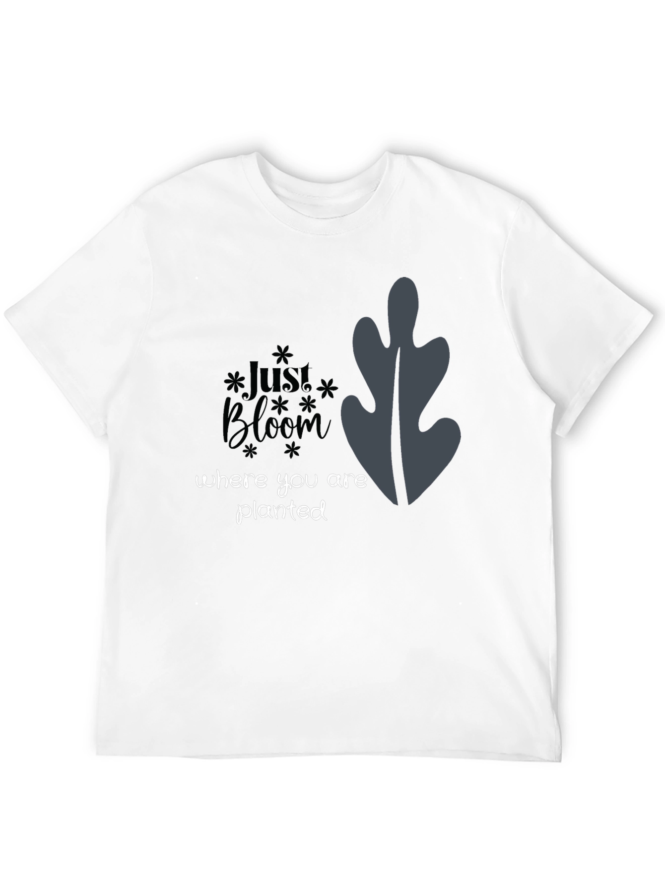 Just Bloom Black Graphic Tee