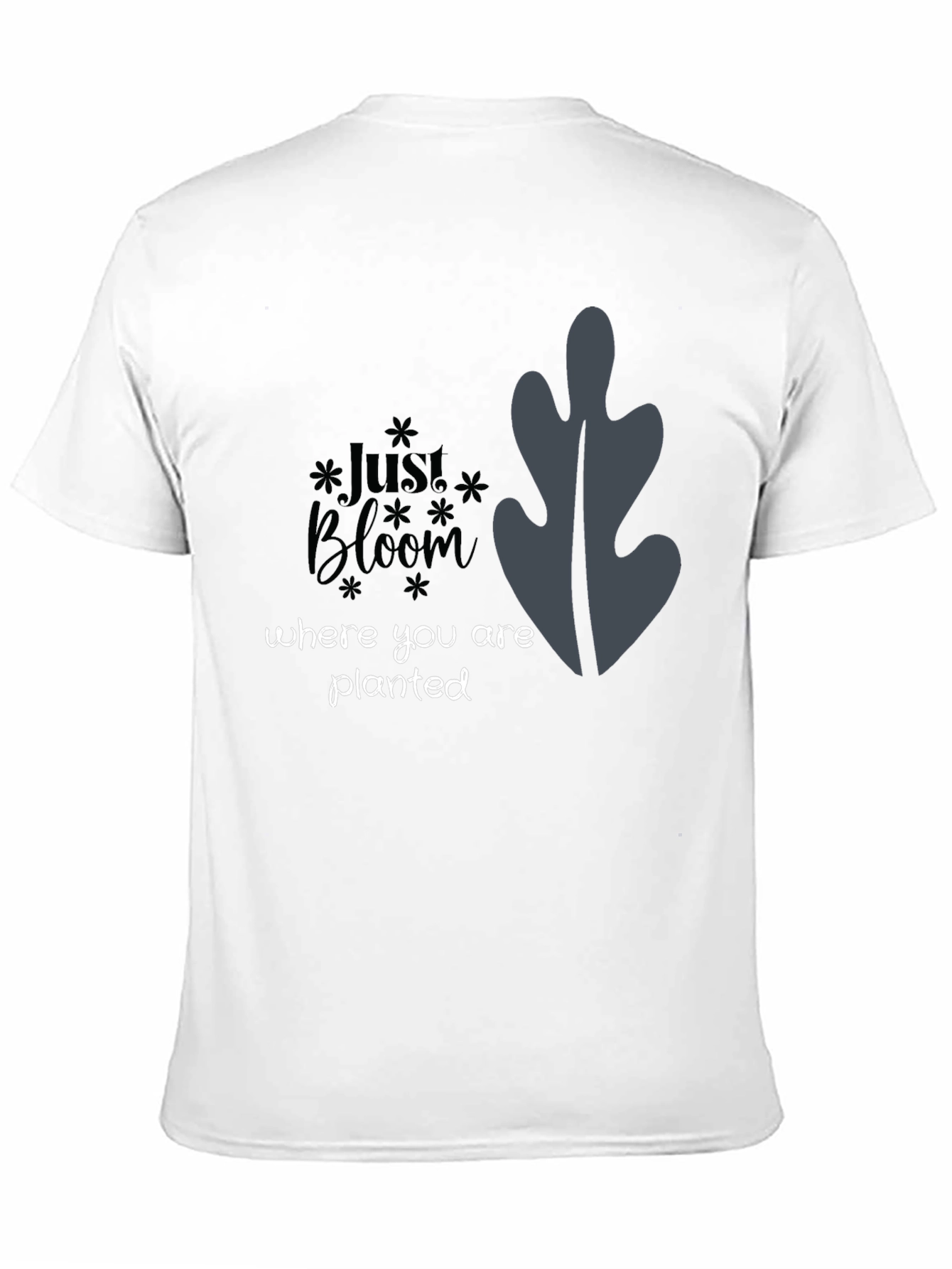 Just Bloom Black Graphic Tee