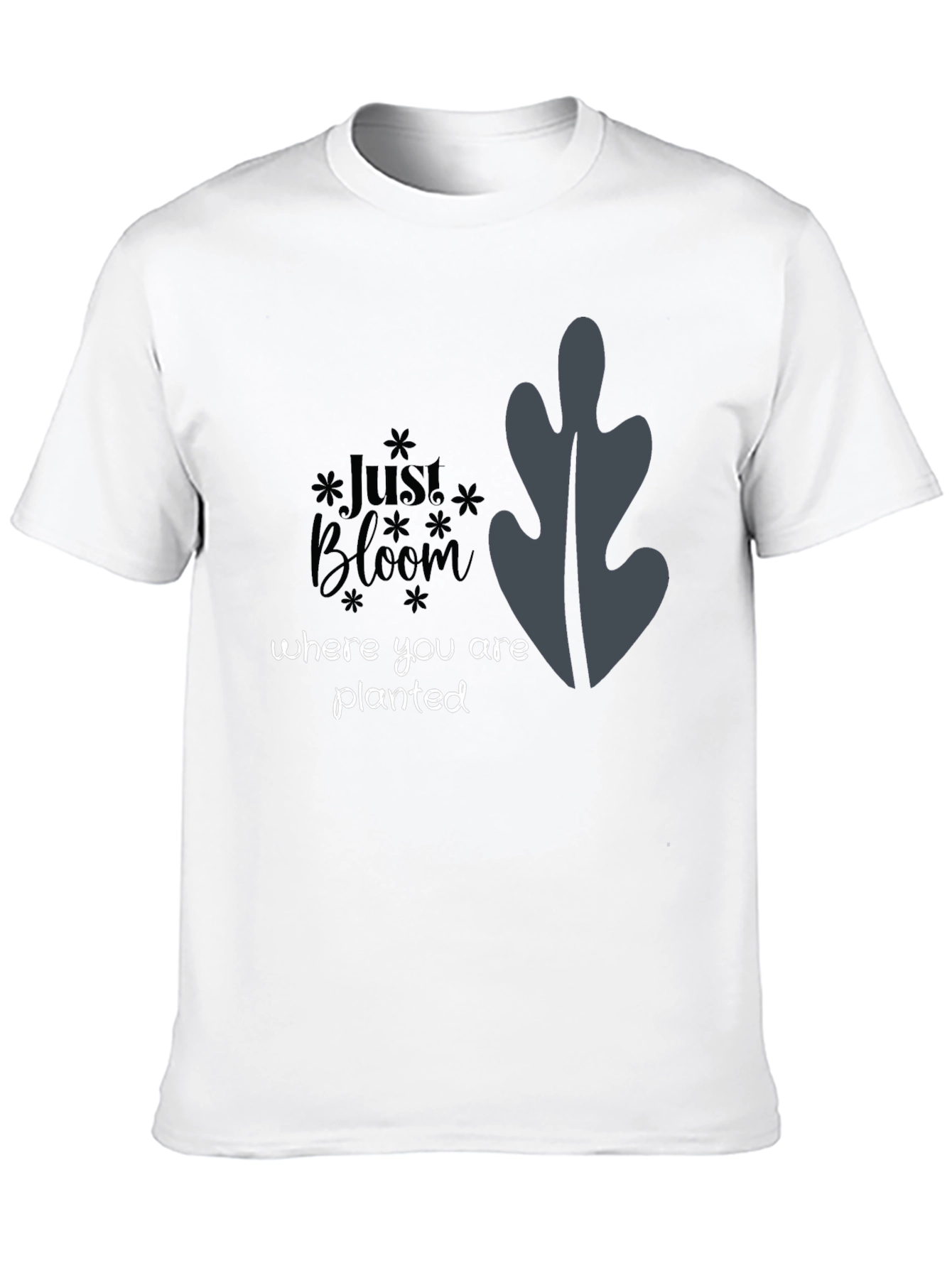 Just Bloom Black Graphic Tee