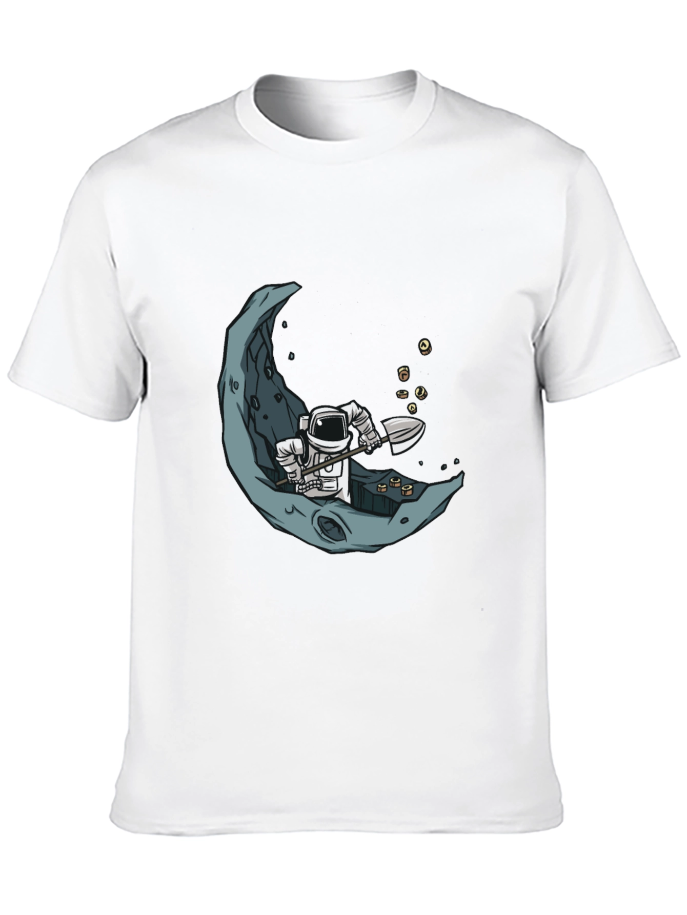 Astronaut Moon Miner Graphic Tee