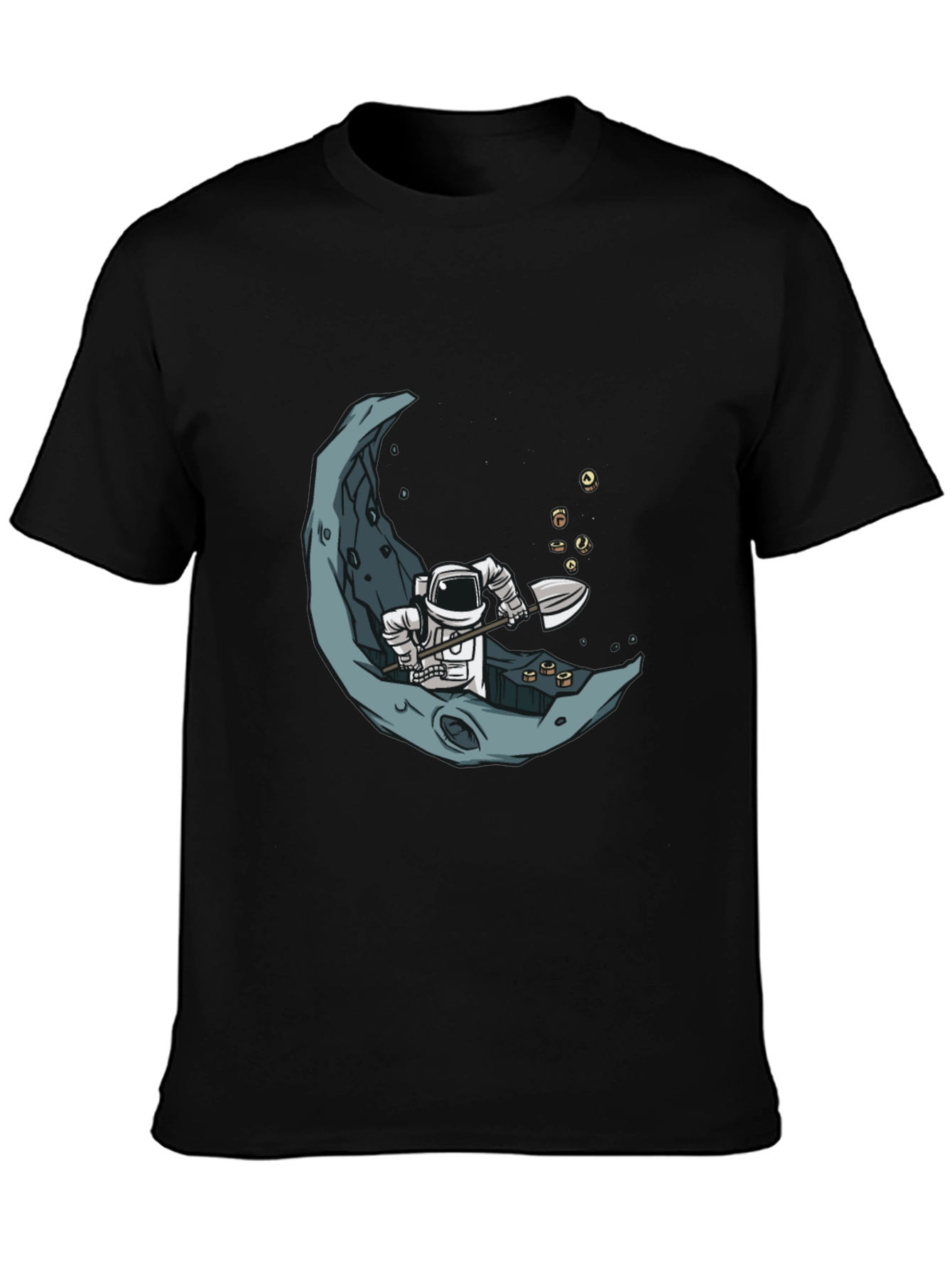 Astronaut Moon Miner Graphic Tee