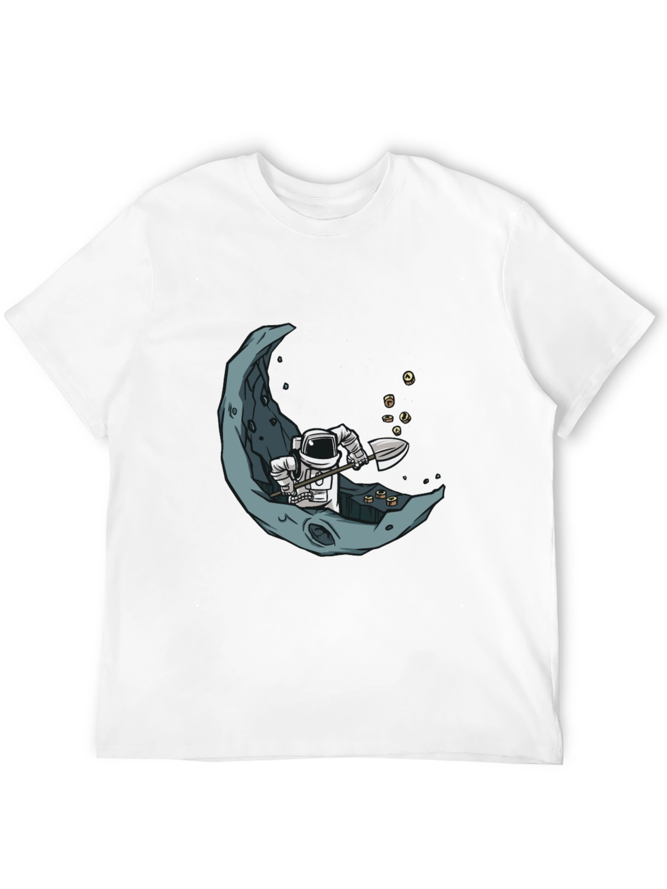 Astronaut Moon Miner Graphic Tee