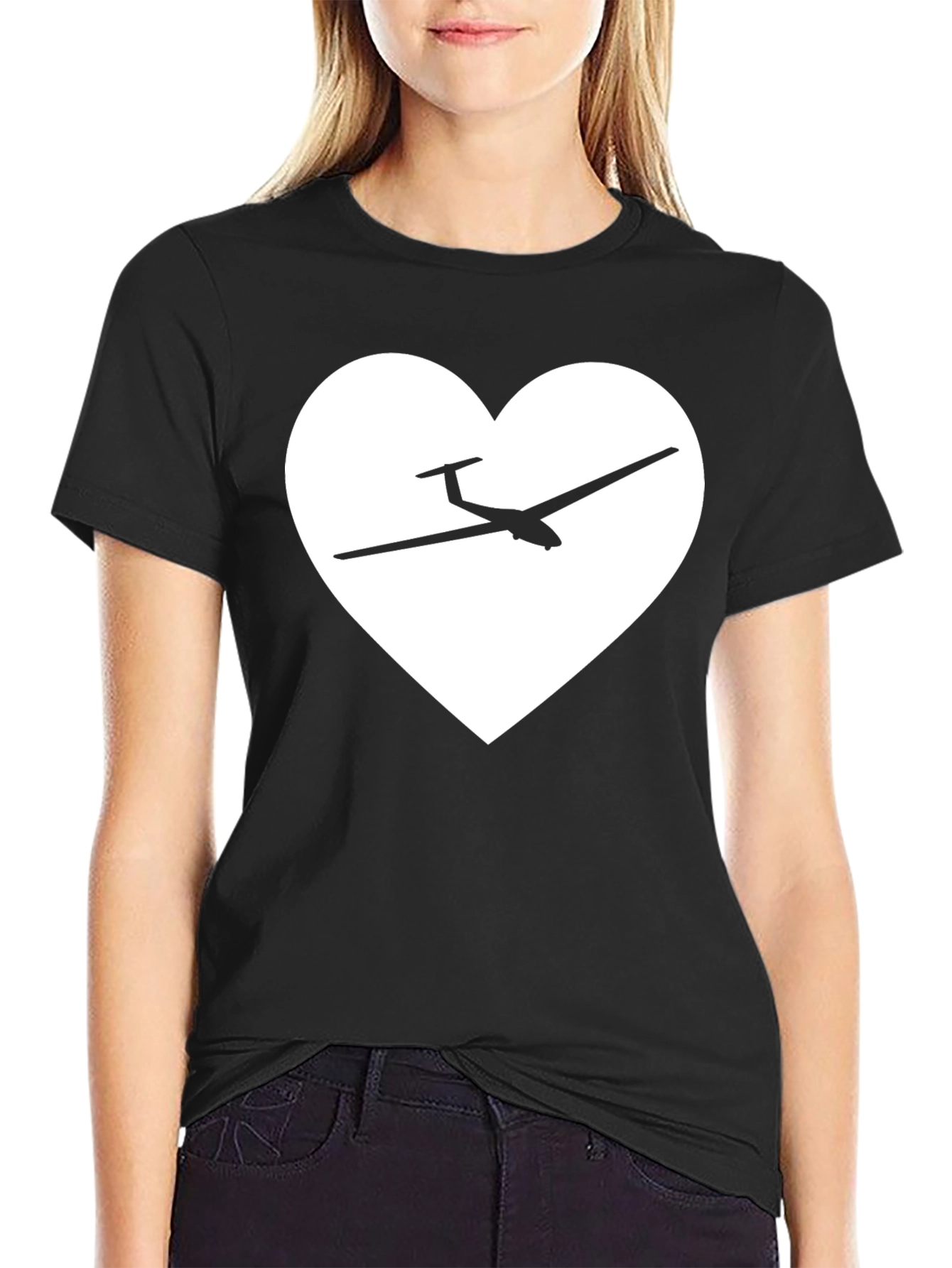 Glider Heart T-Shirt - Aviation Love!