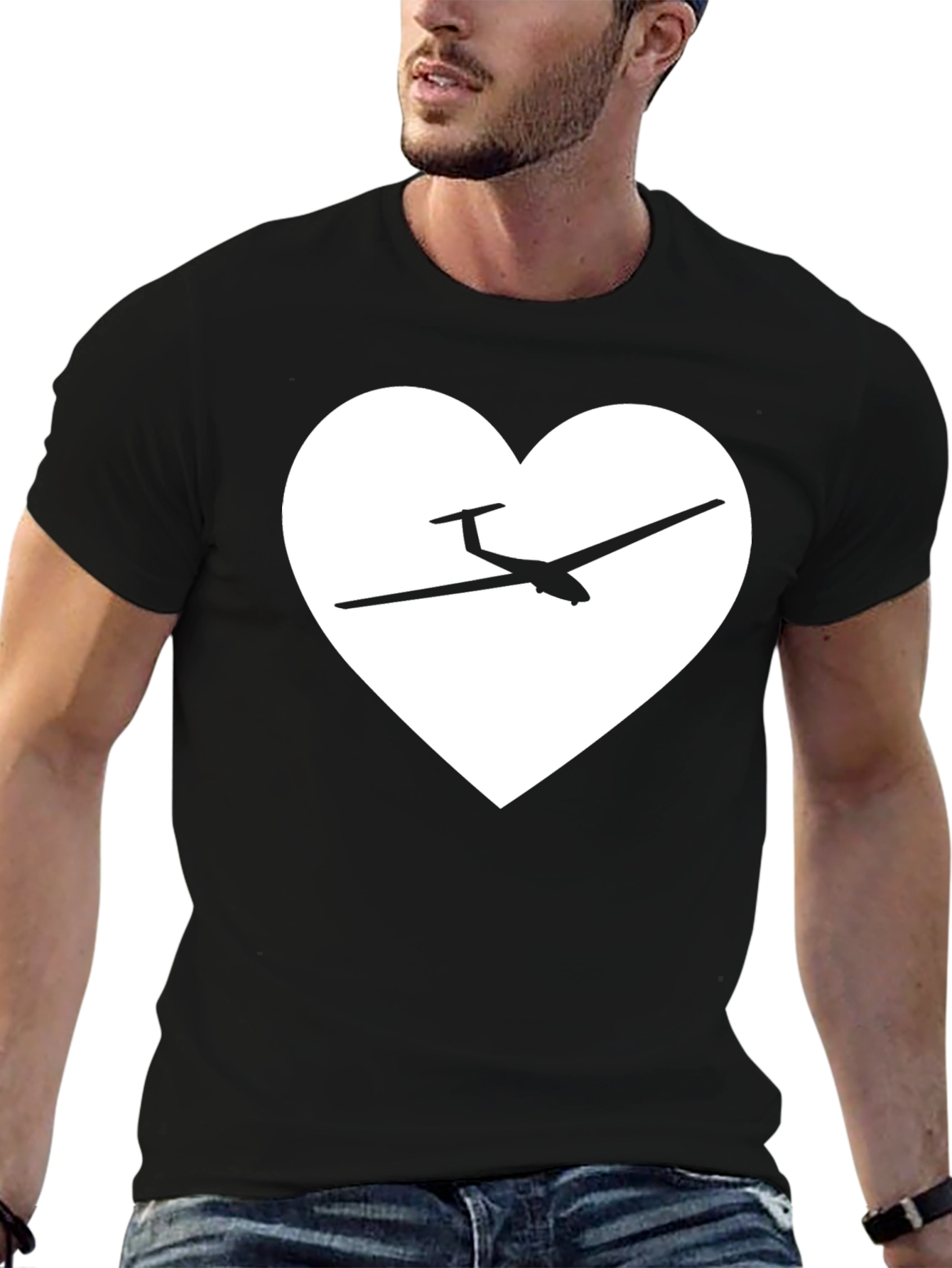 Glider Heart T-Shirt - Aviation Love!