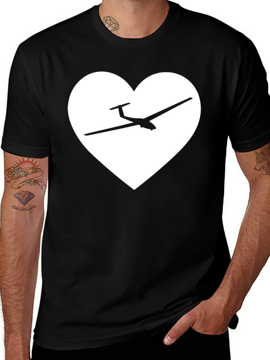 Glider Heart T-Shirt - Aviation Love!