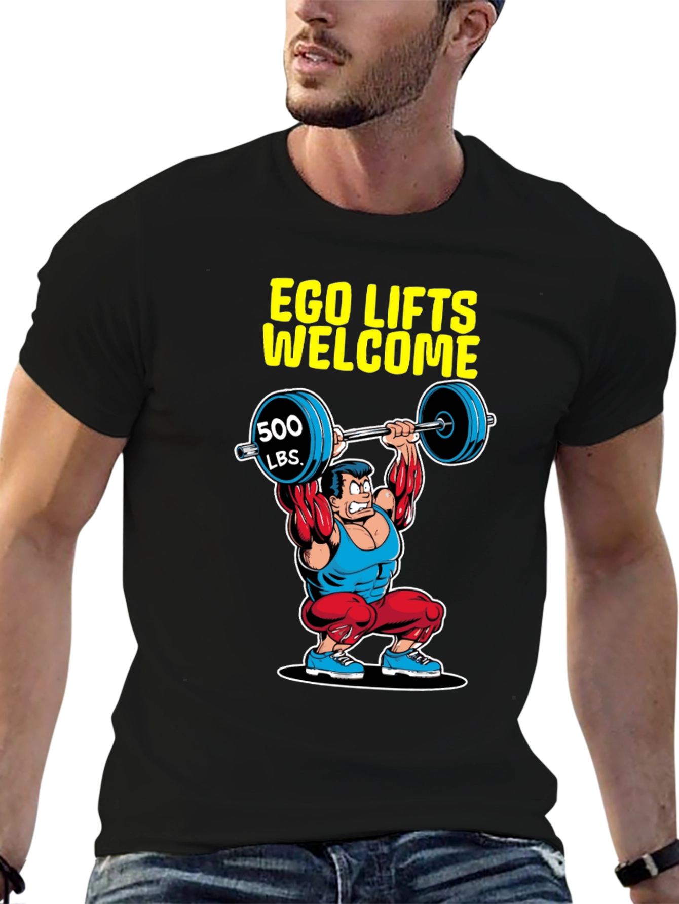 Ego Lifts Welcome Mens Graphic T-Shirt