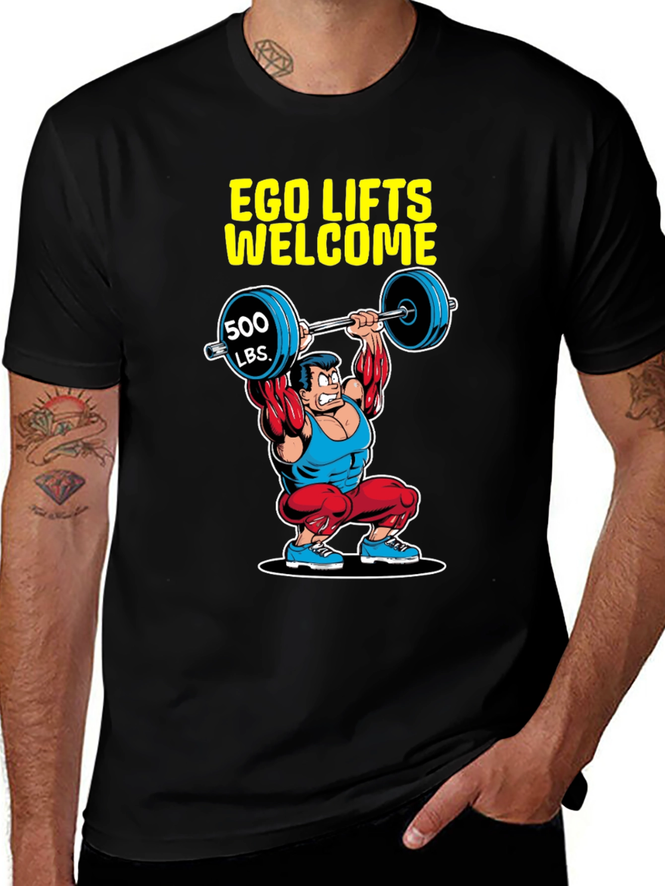 Ego Lifts Welcome Mens Graphic T-Shirt