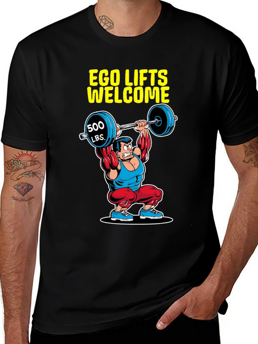 Ego Lifts Welcome Mens Graphic T-Shirt