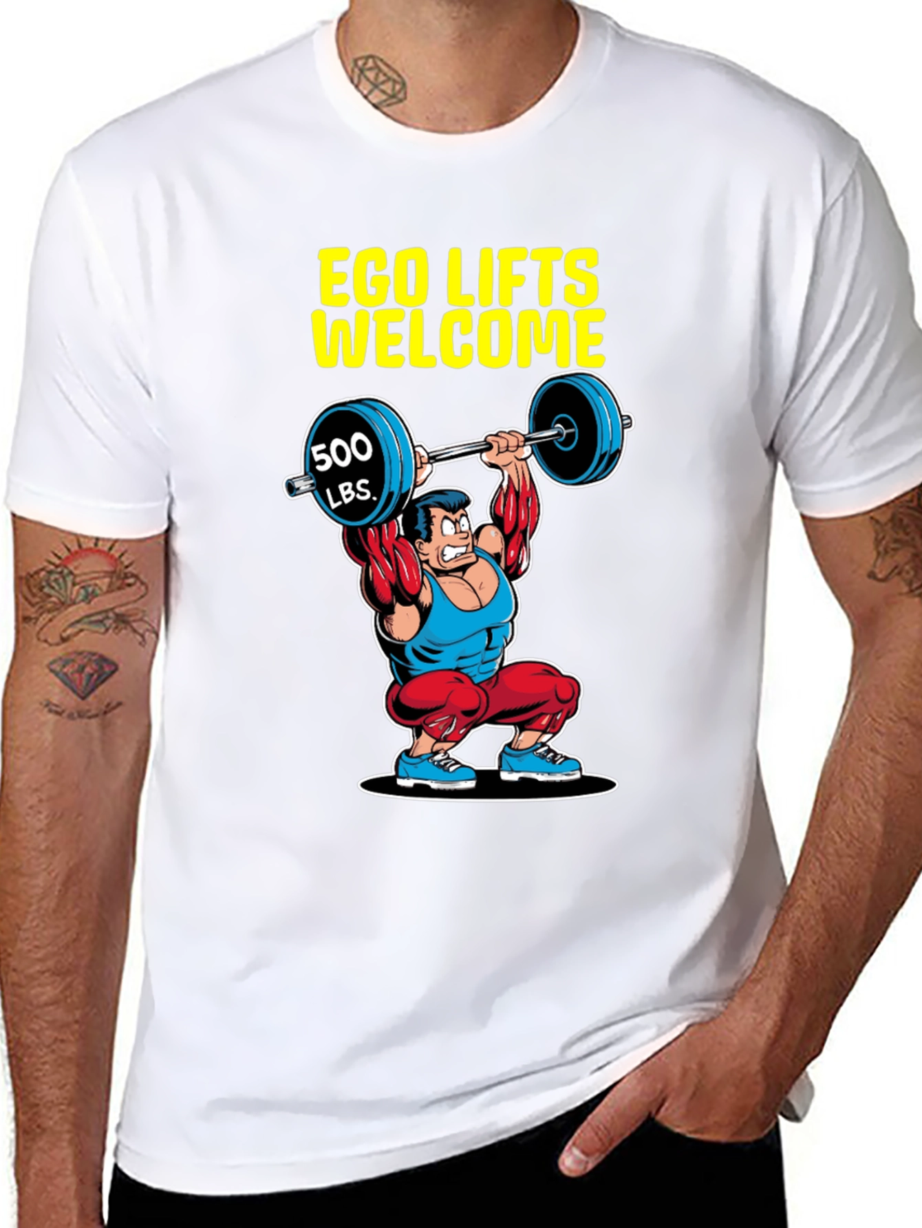 Ego Lifts Welcome Mens Graphic T-Shirt