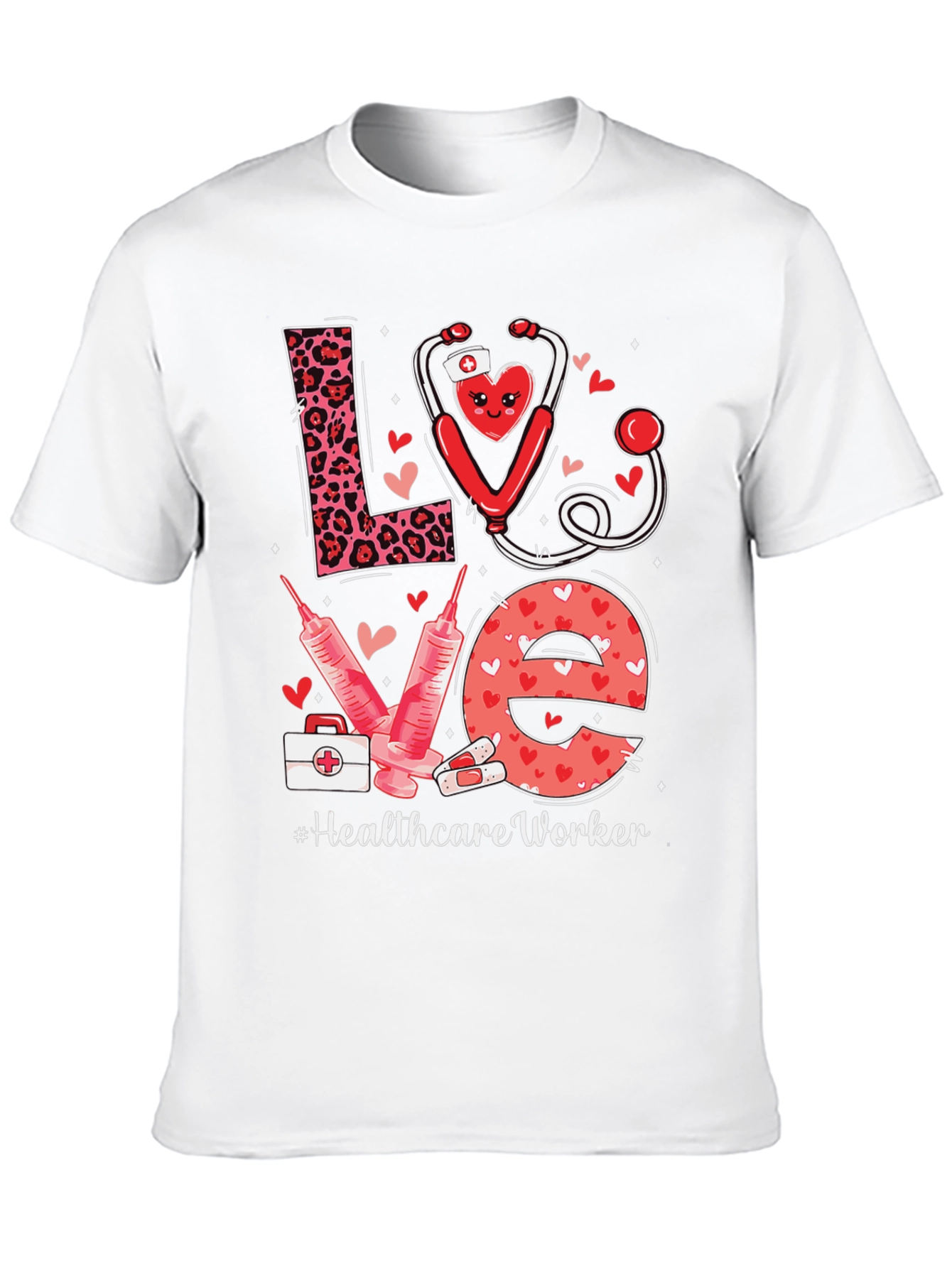 Healthcare Worker Love Graphic T-Shirt