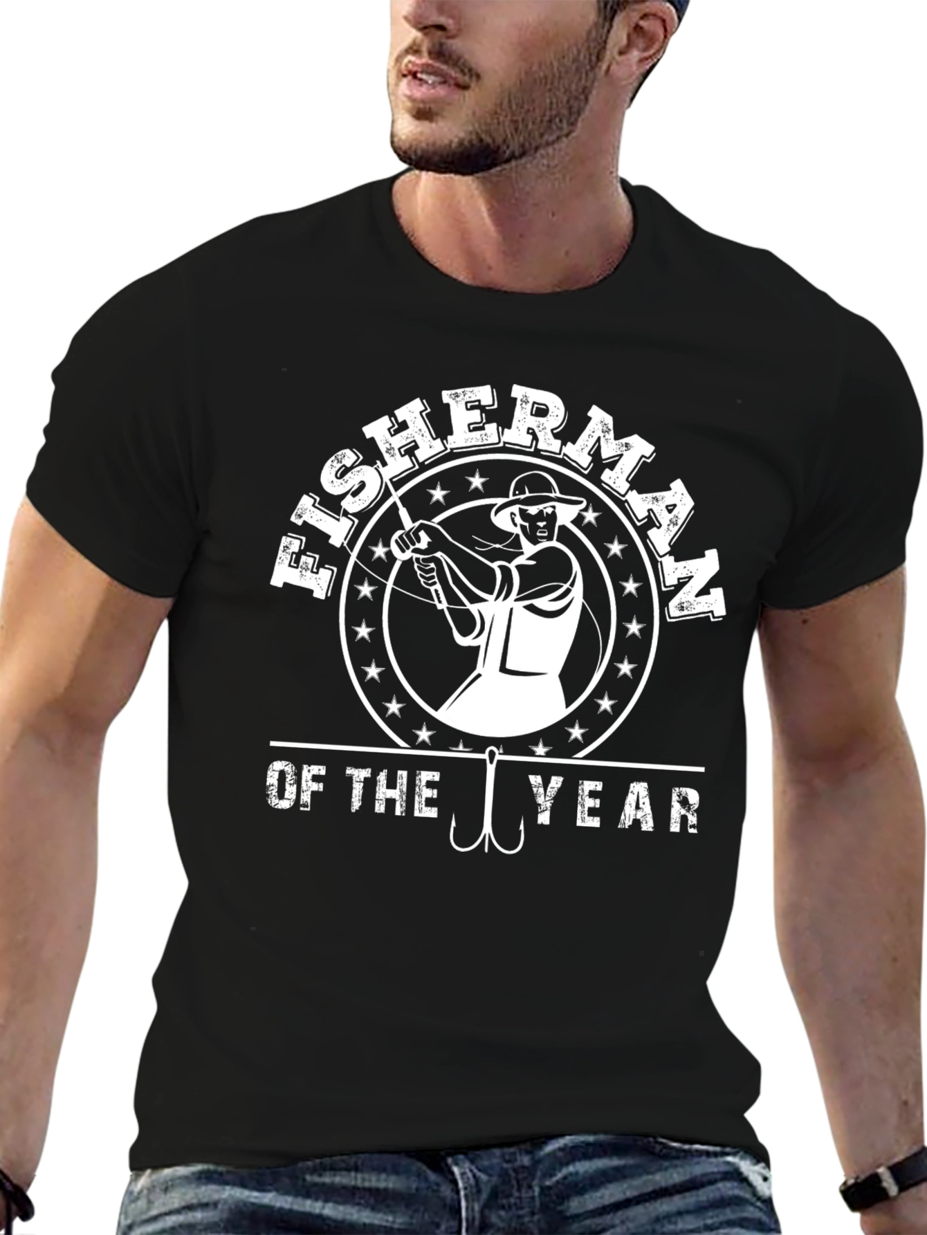 Fisherman of the Year Black T-Shirt