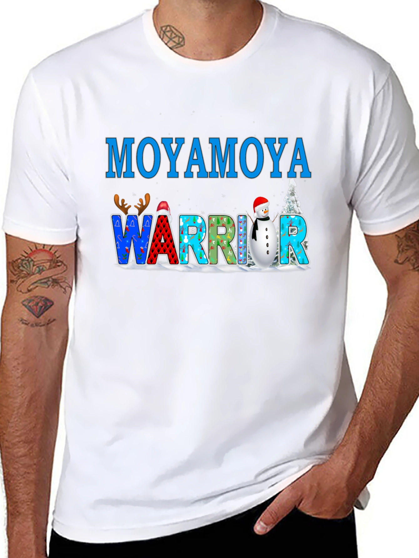 Moyamoya Warrior Christmas T-Shirt
