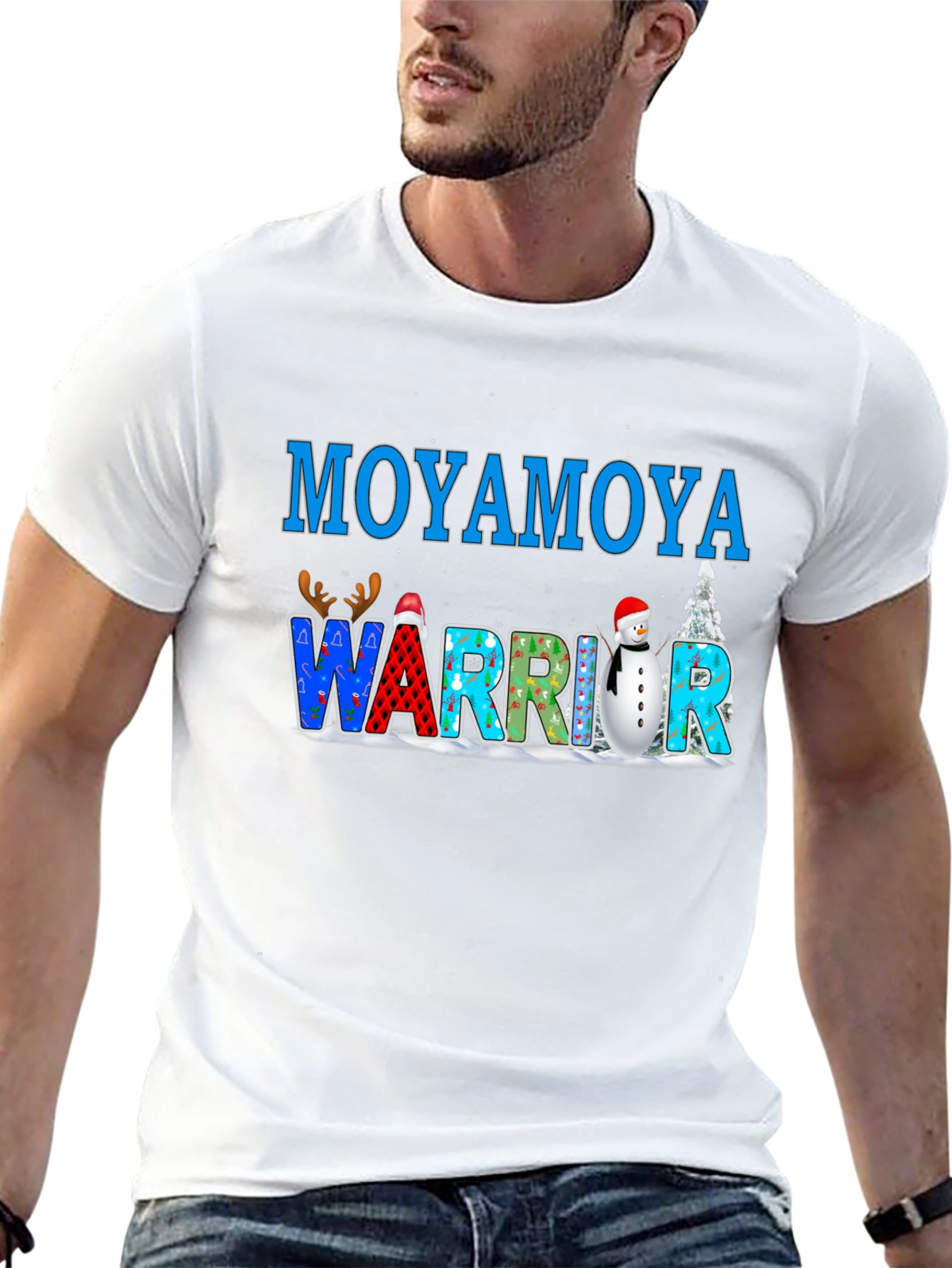 Moyamoya Warrior Christmas T-Shirt