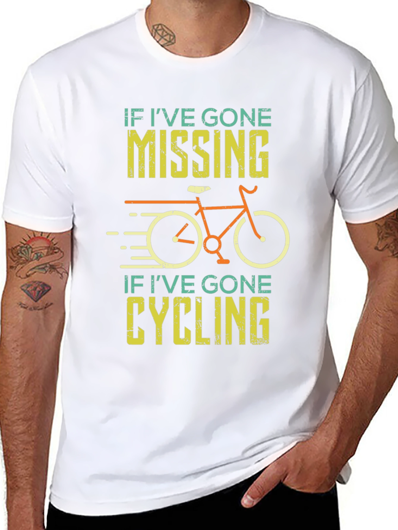 Funny Cycling T-Shirt - If Ive Gone Missing