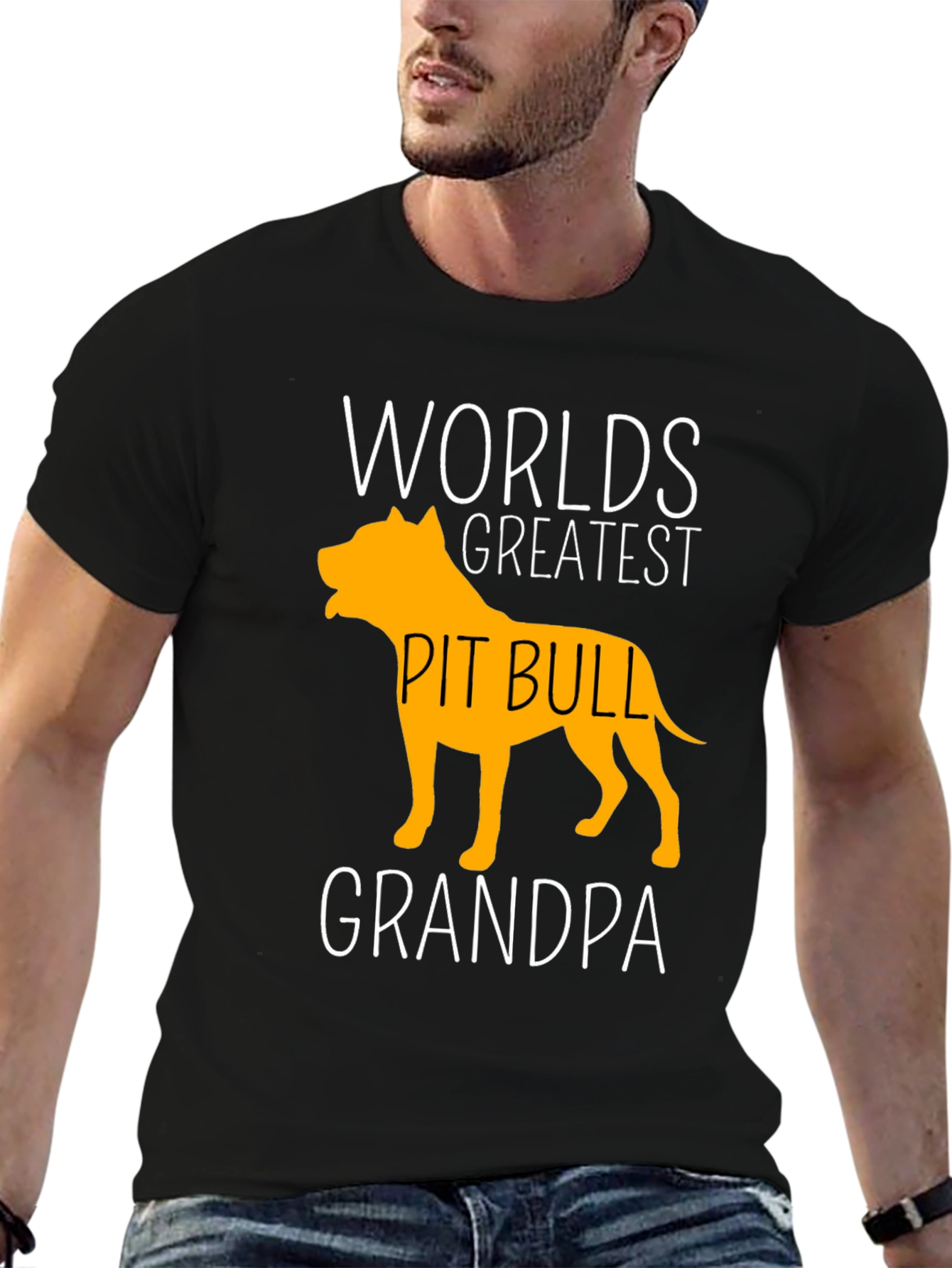 Worlds Greatest Pit Bull Grandpa T-Shirt