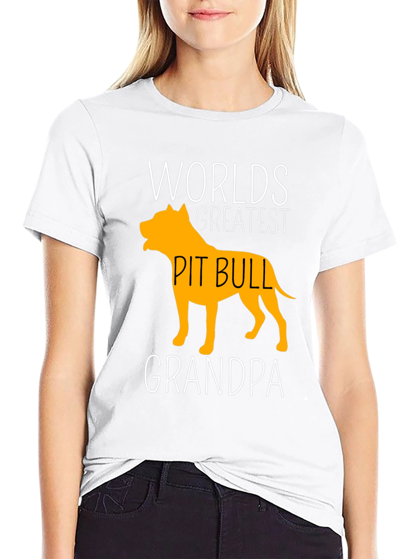Worlds Greatest Pit Bull Grandpa T-Shirt