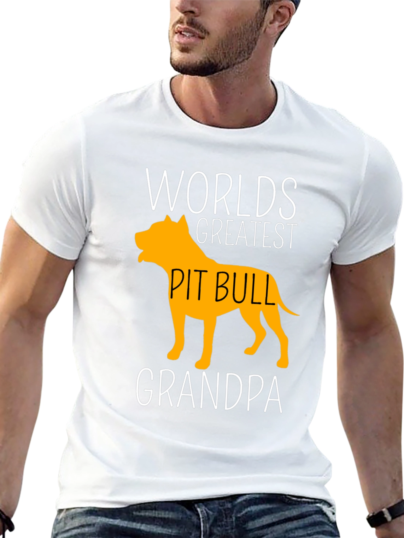 Worlds Greatest Pit Bull Grandpa T-Shirt