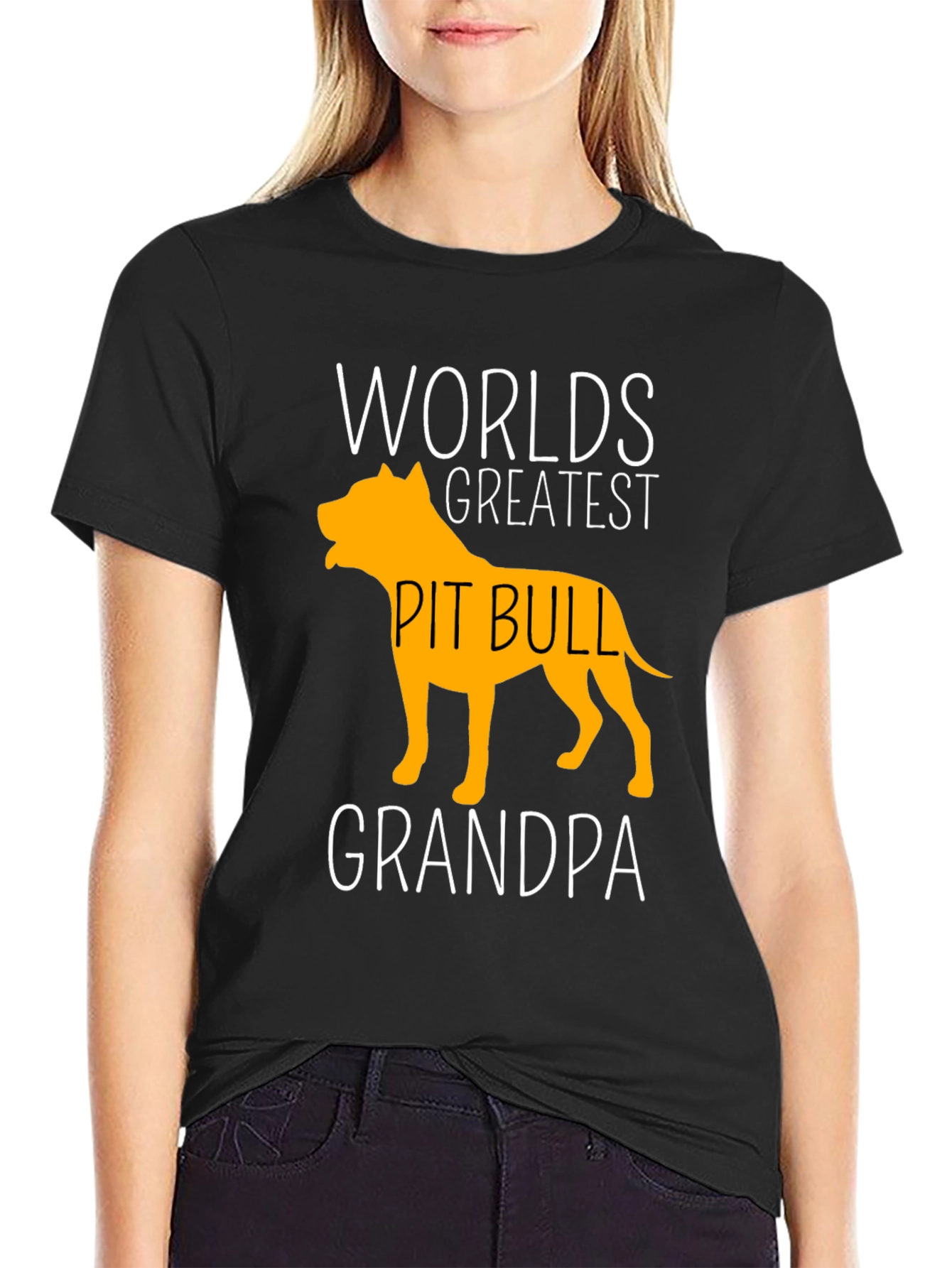 Worlds Greatest Pit Bull Grandpa T-Shirt