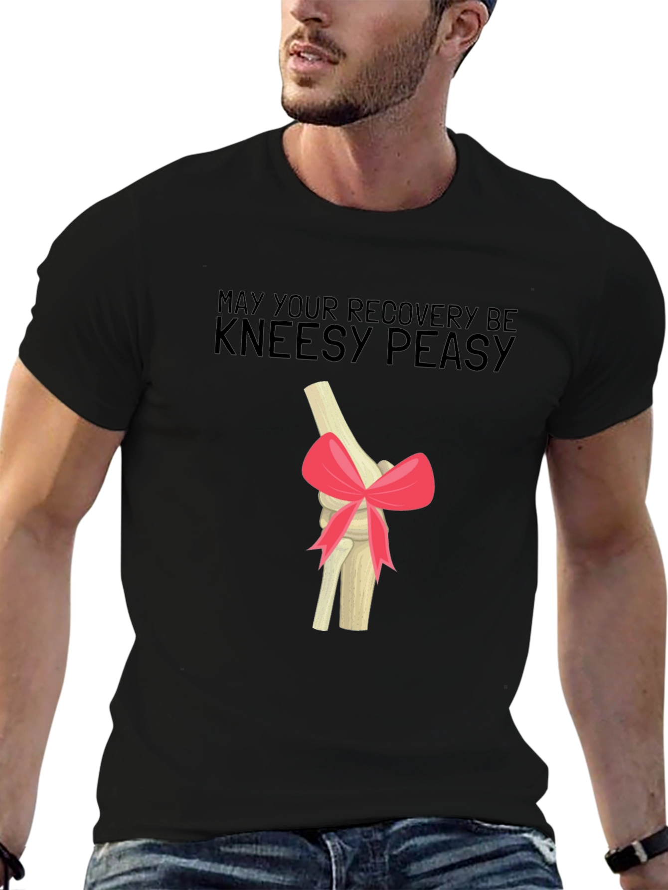 Kneesy Peasy Recovery T-Shirt - Get Well Gift