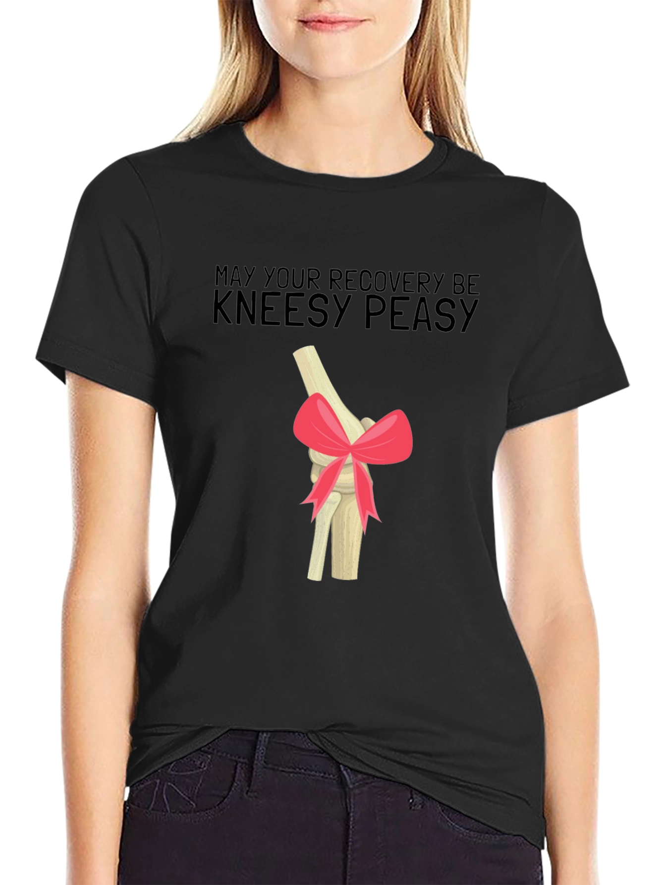 Kneesy Peasy Recovery T-Shirt - Get Well Gift