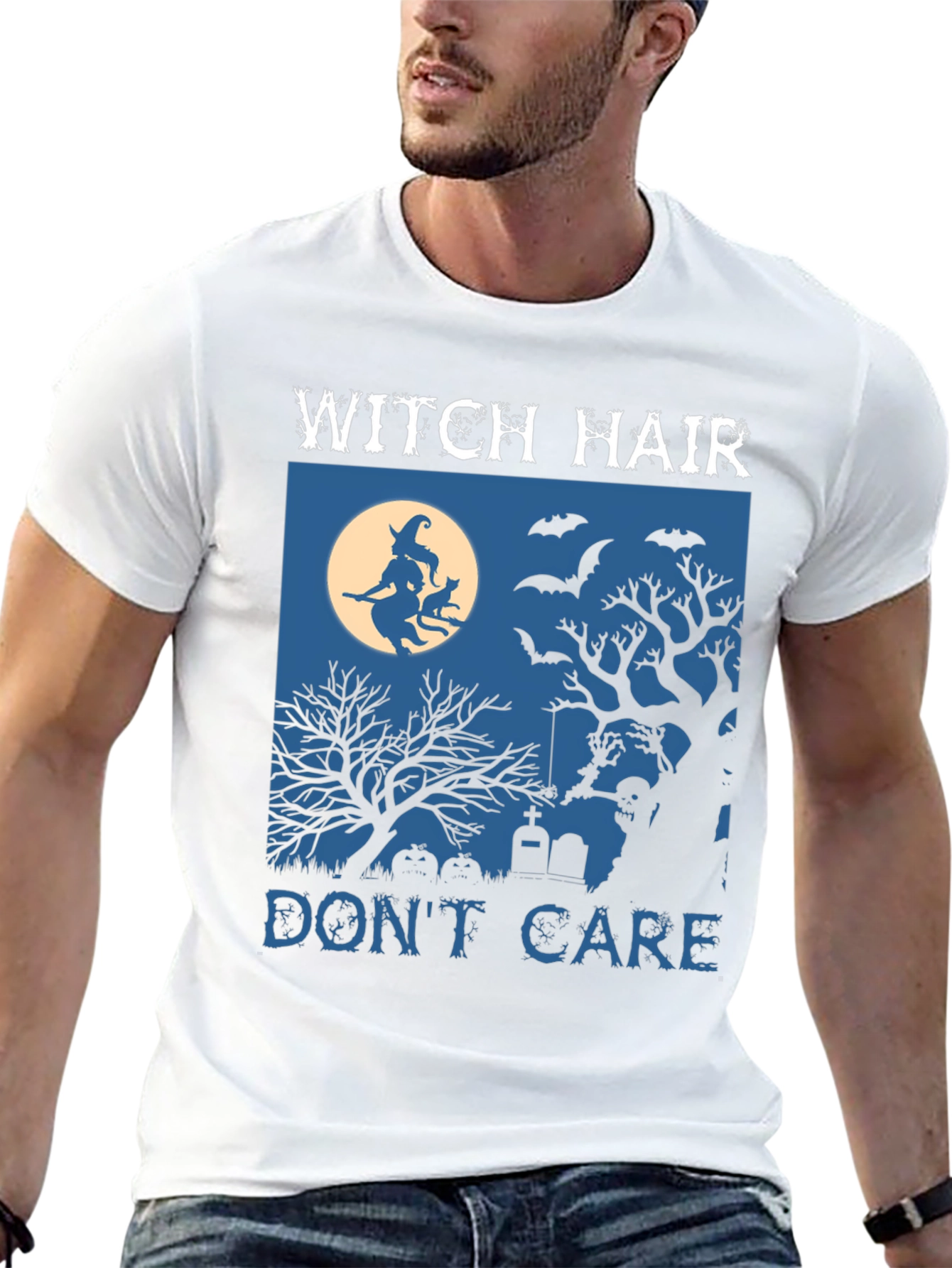 Witch Hair Dont Care Halloween T-Shirt
