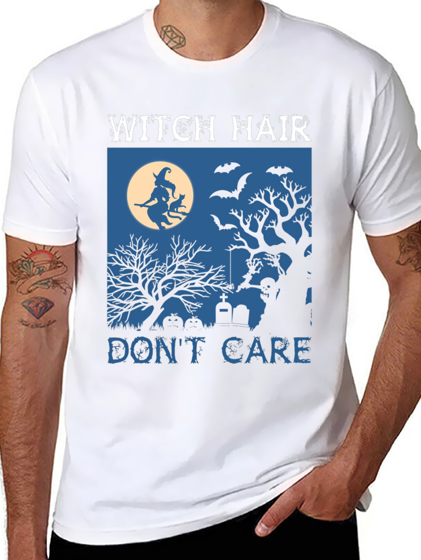 Witch Hair Dont Care Halloween T-Shirt
