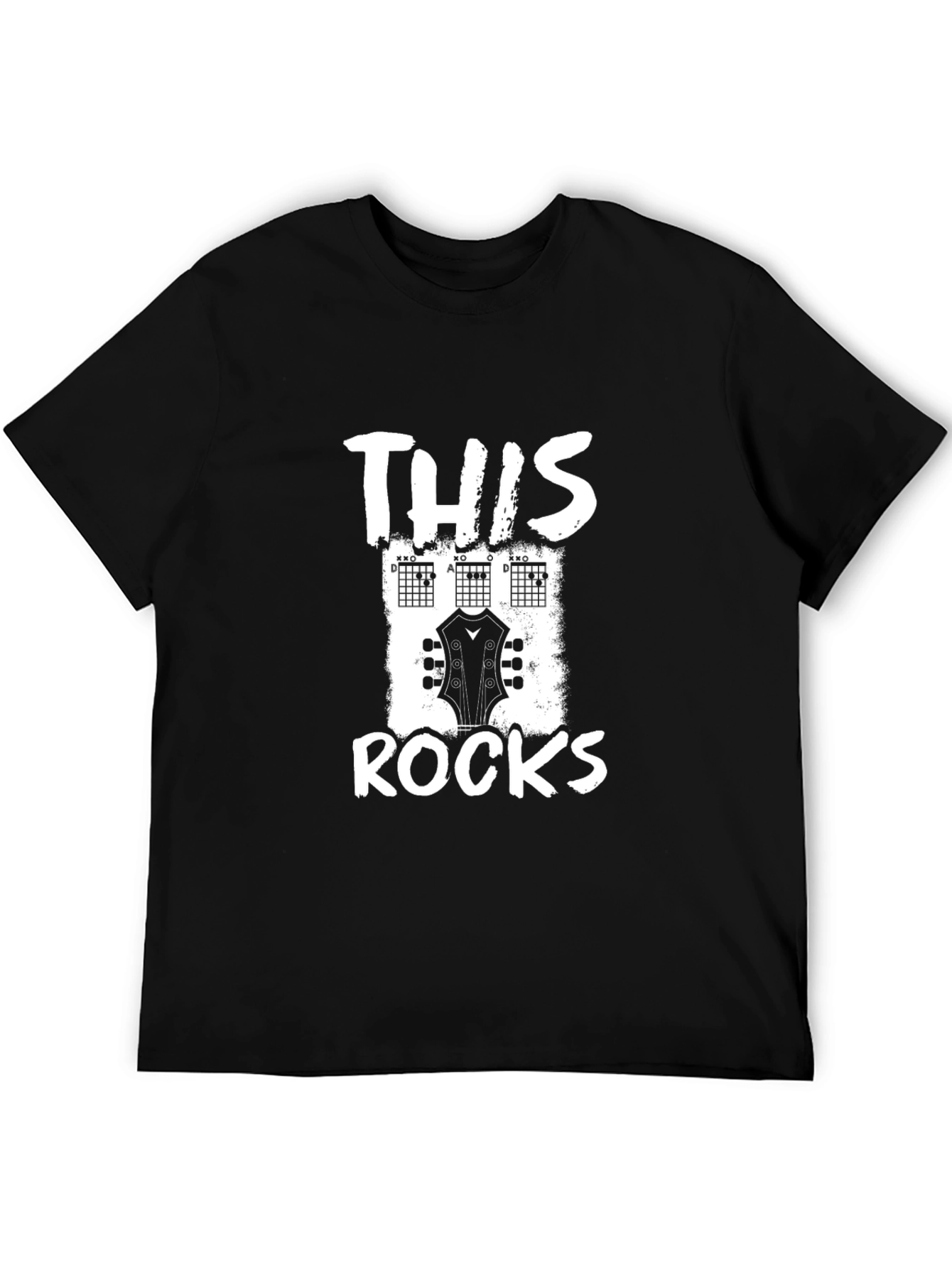 This Rocks Guitar Chord T-Shirt - Black