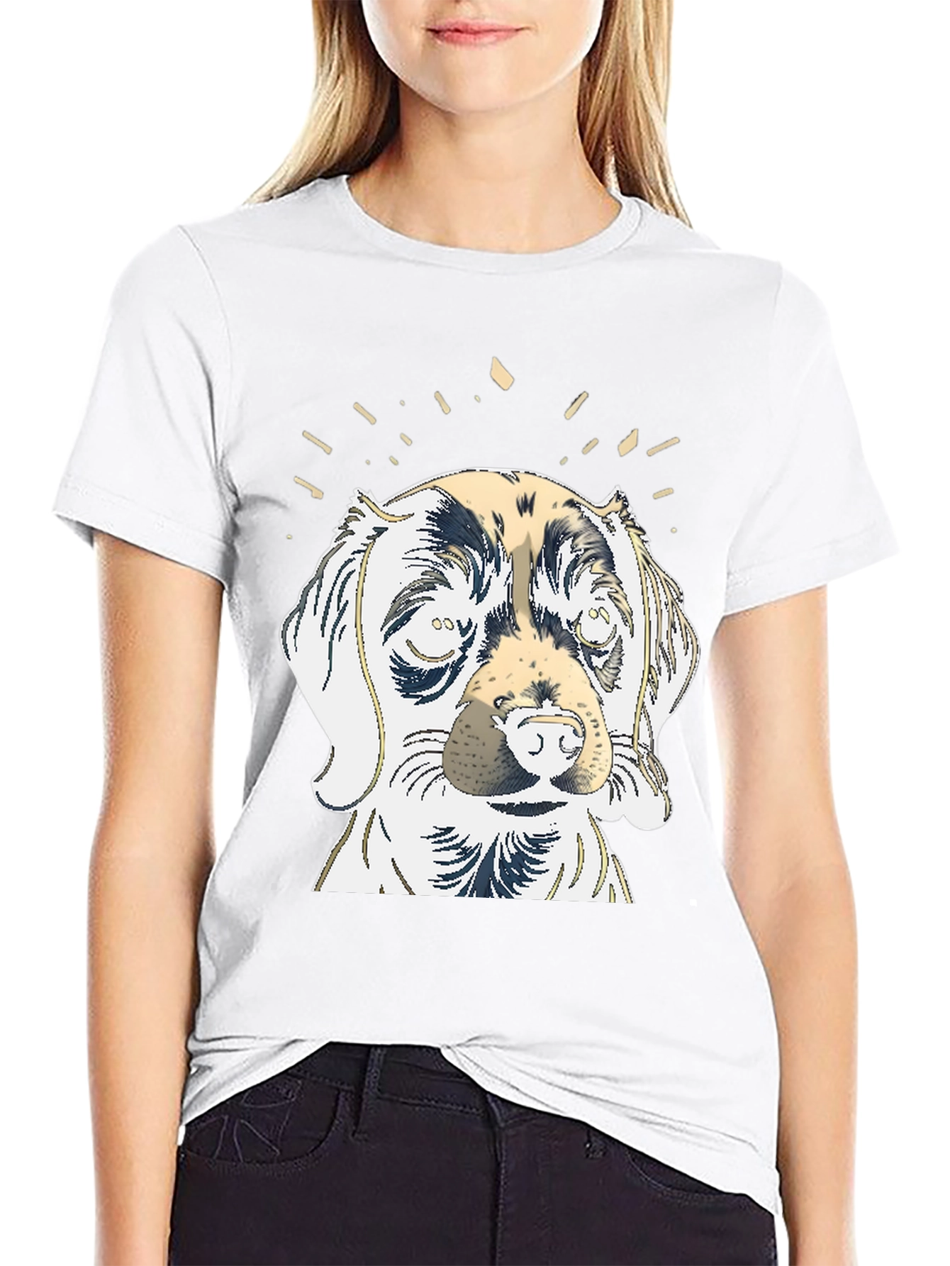 Dog Graphic Tee - Mens Black T-Shirt