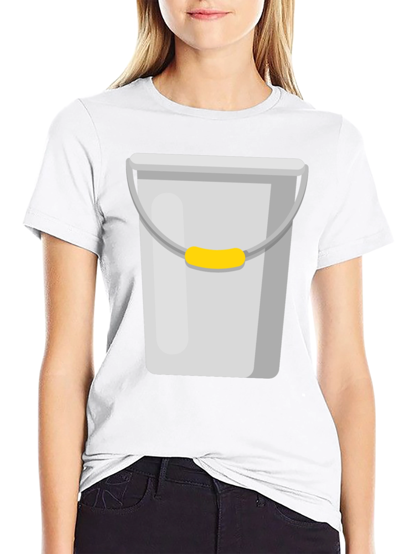 Novelty Bucket Graphic T-Shirt - Quirky Design
