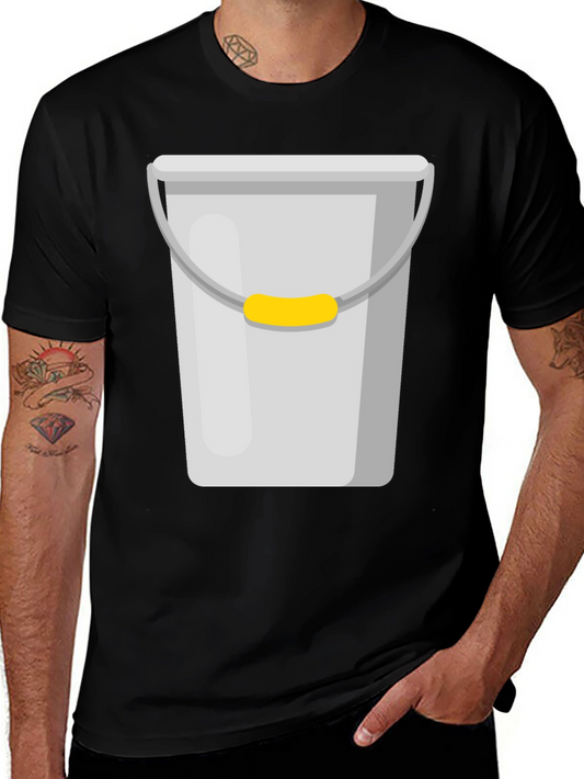 Novelty Bucket Graphic T-Shirt - Quirky Design