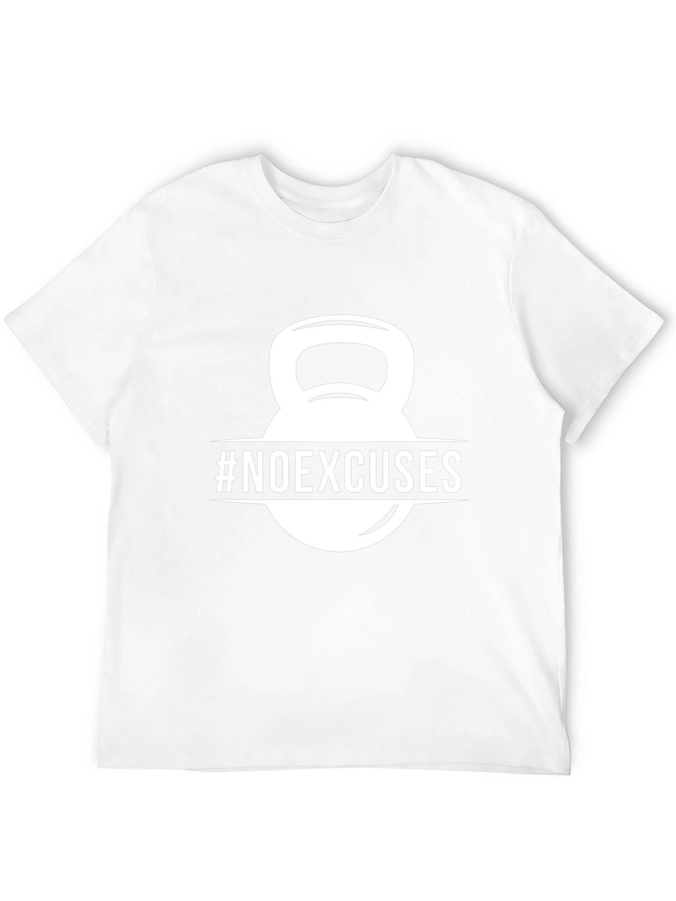 No Excuses Kettlebell Graphic T-Shirt - Black