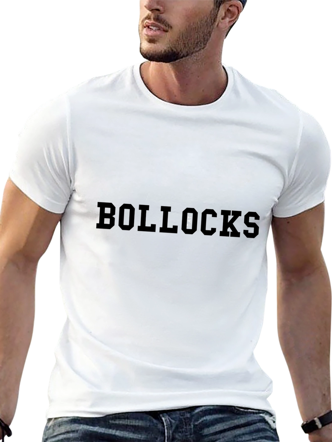Bollox Graphic Tee - Bold Slogan Black T-Shirt