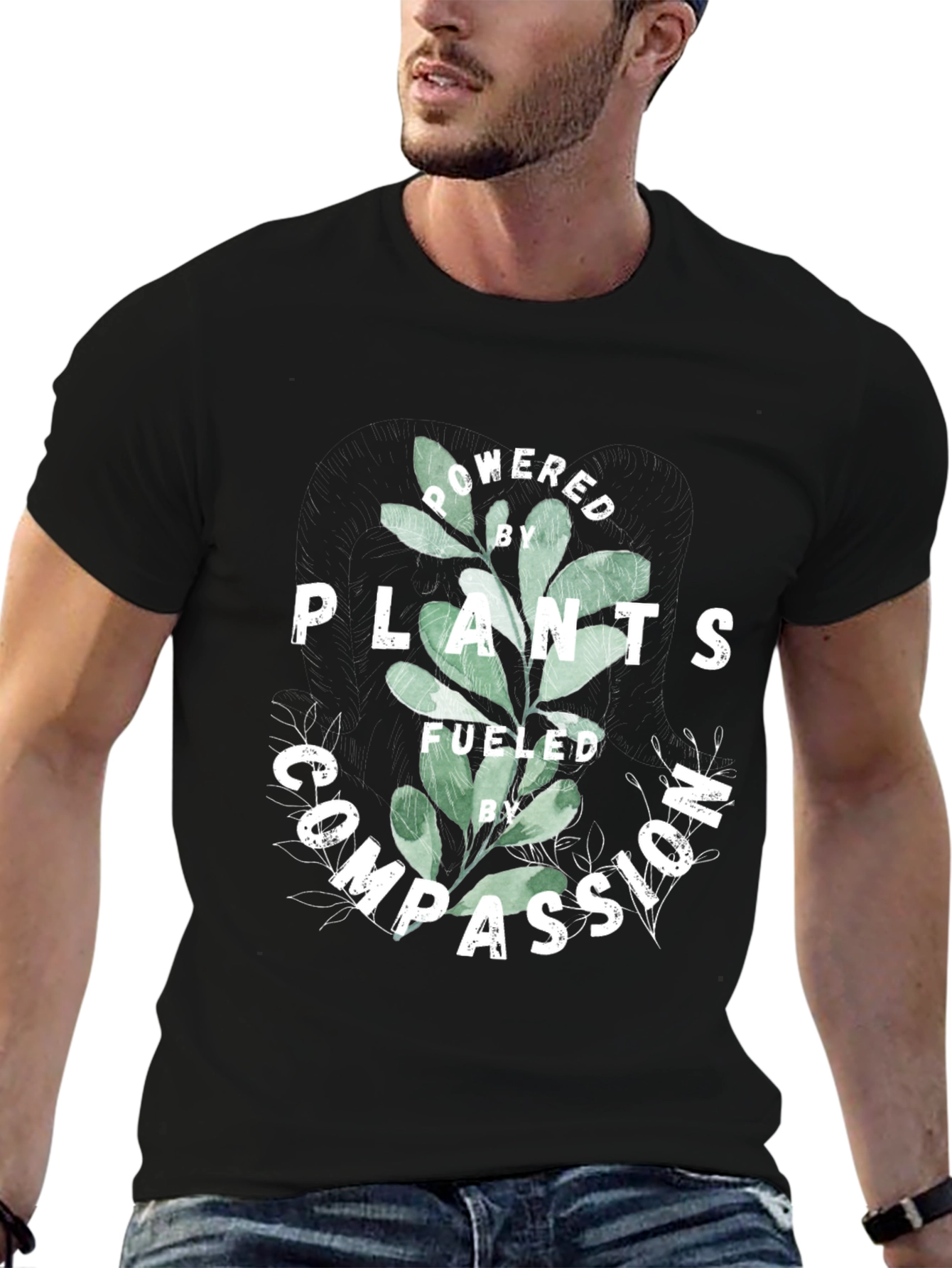 Vegan T-Shirt: Powered by Plants Fueled by Compassion
