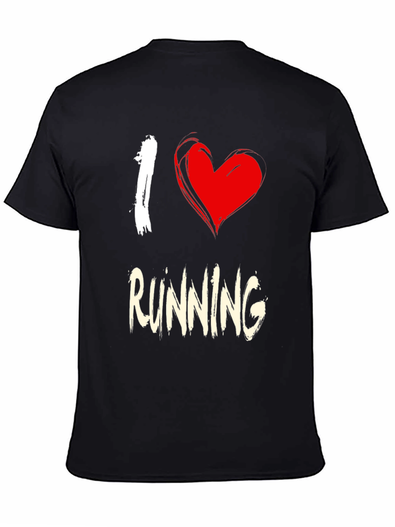 I Heart Running Black T-Shirt