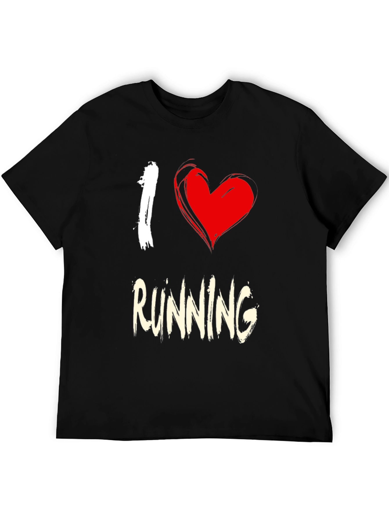 I Heart Running Black T-Shirt