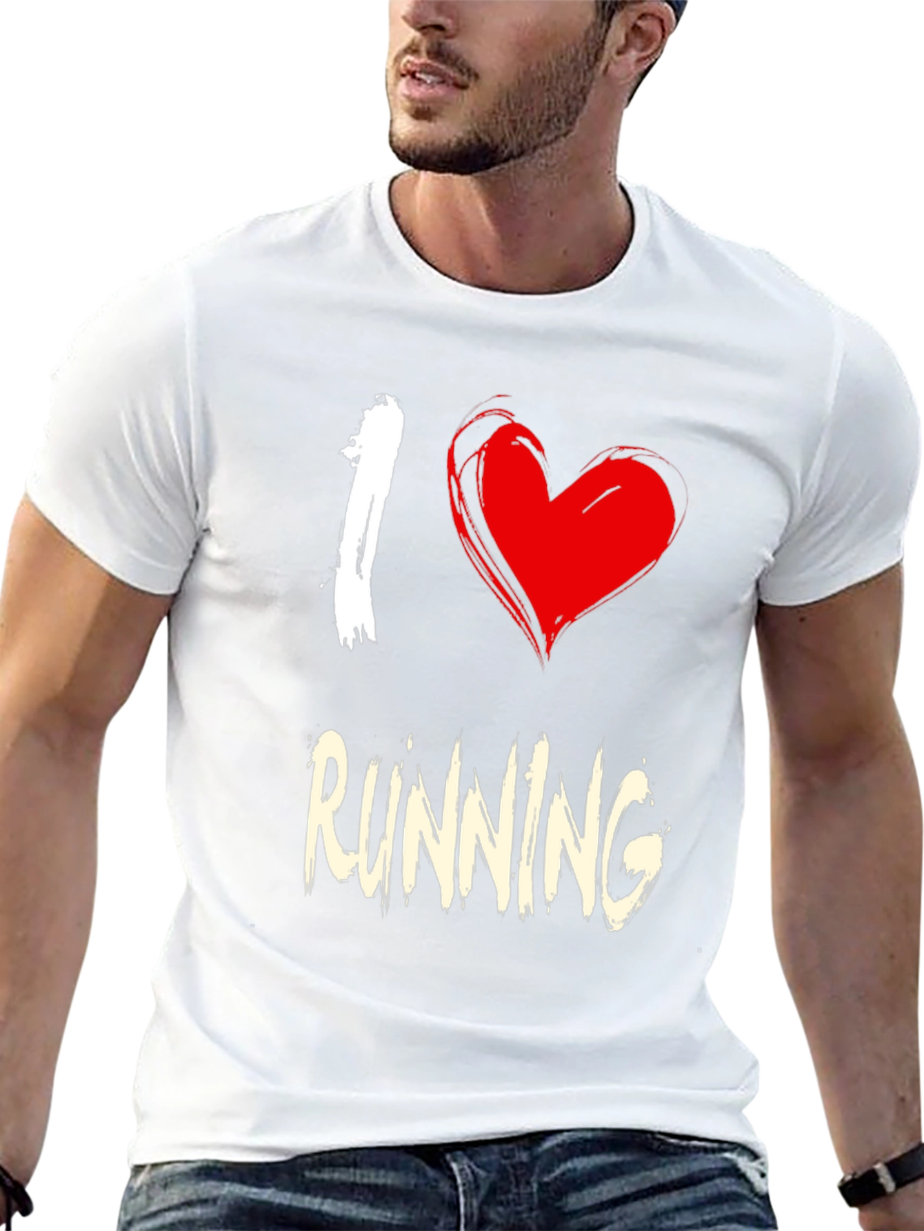 I Heart Running Black T-Shirt